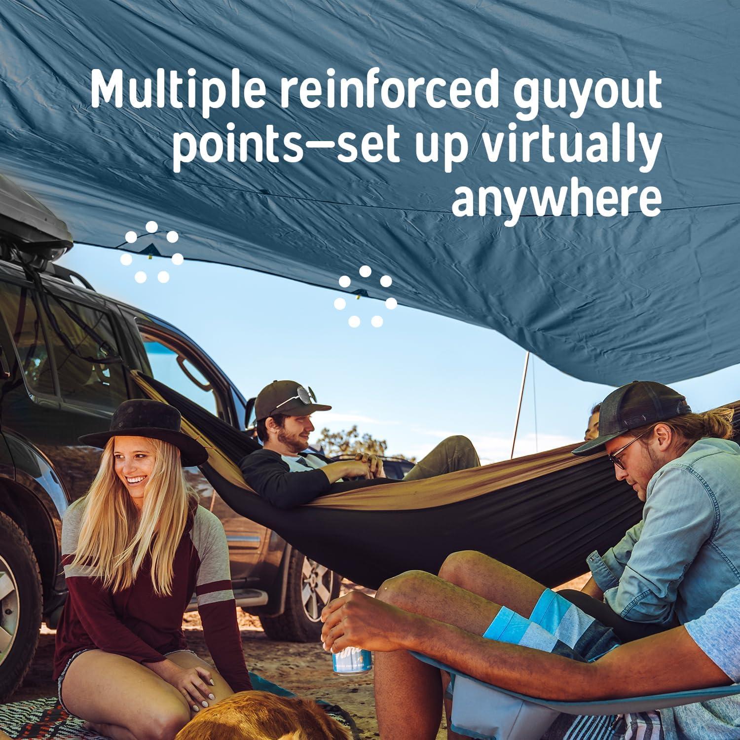 Toldo de Sol y Lluvia Kelty Noah 2.74m, 3 Tamaños, Impermeable