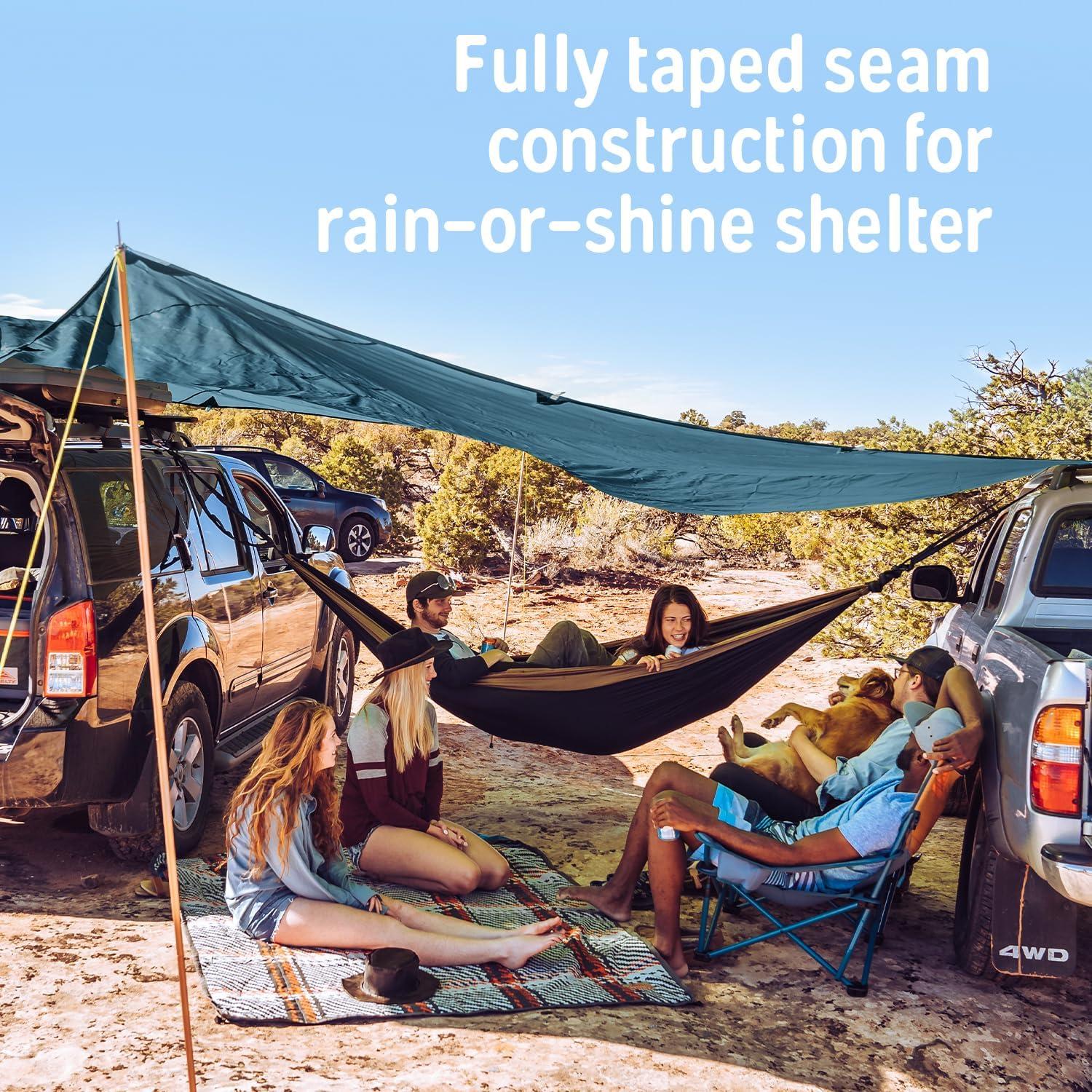 Toldo de Sol y Lluvia Kelty Noah 2.74m, 3 Tamaños, Impermeable