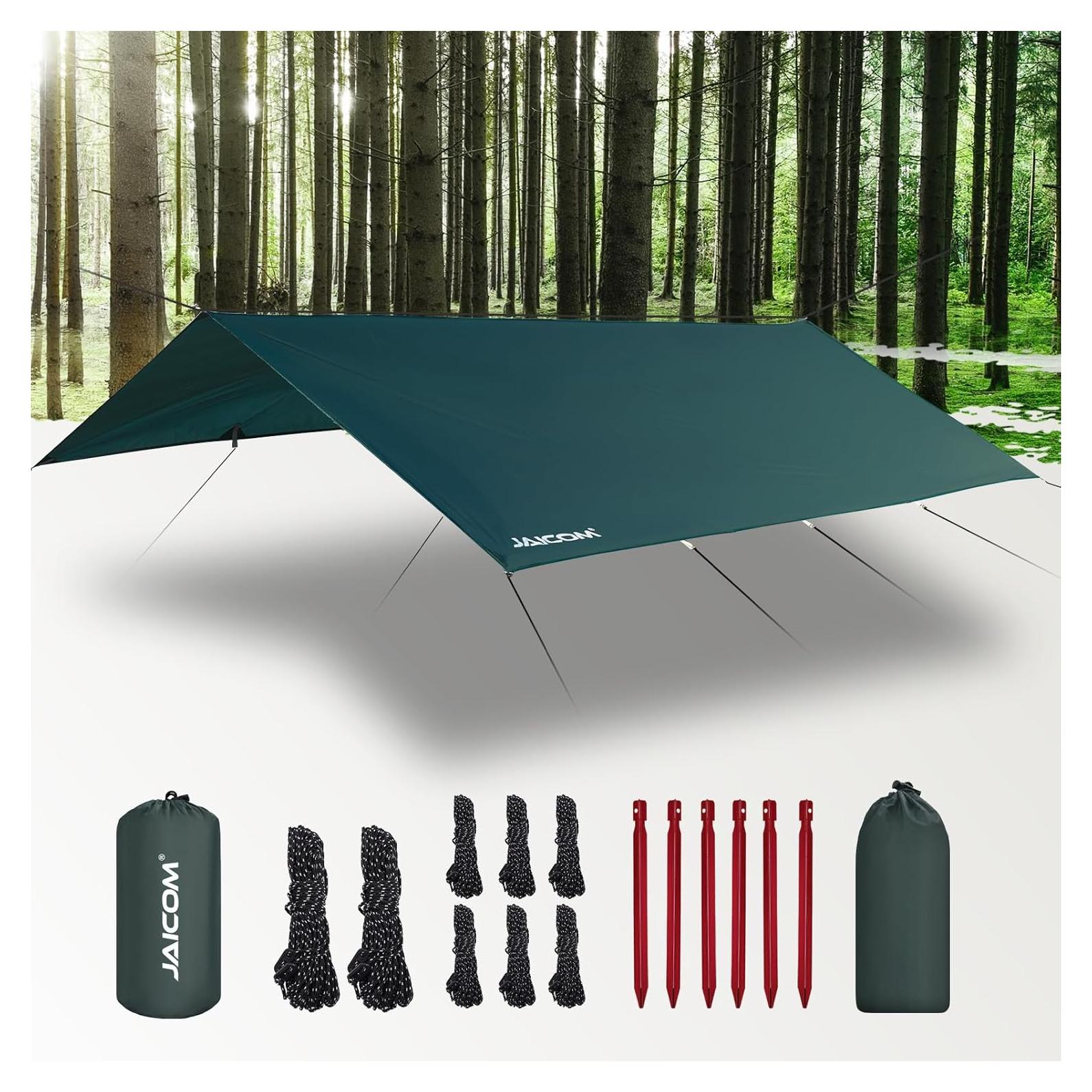 Lona de Camping JAICOM 3.05x3.96m Impermeable Ultraligera