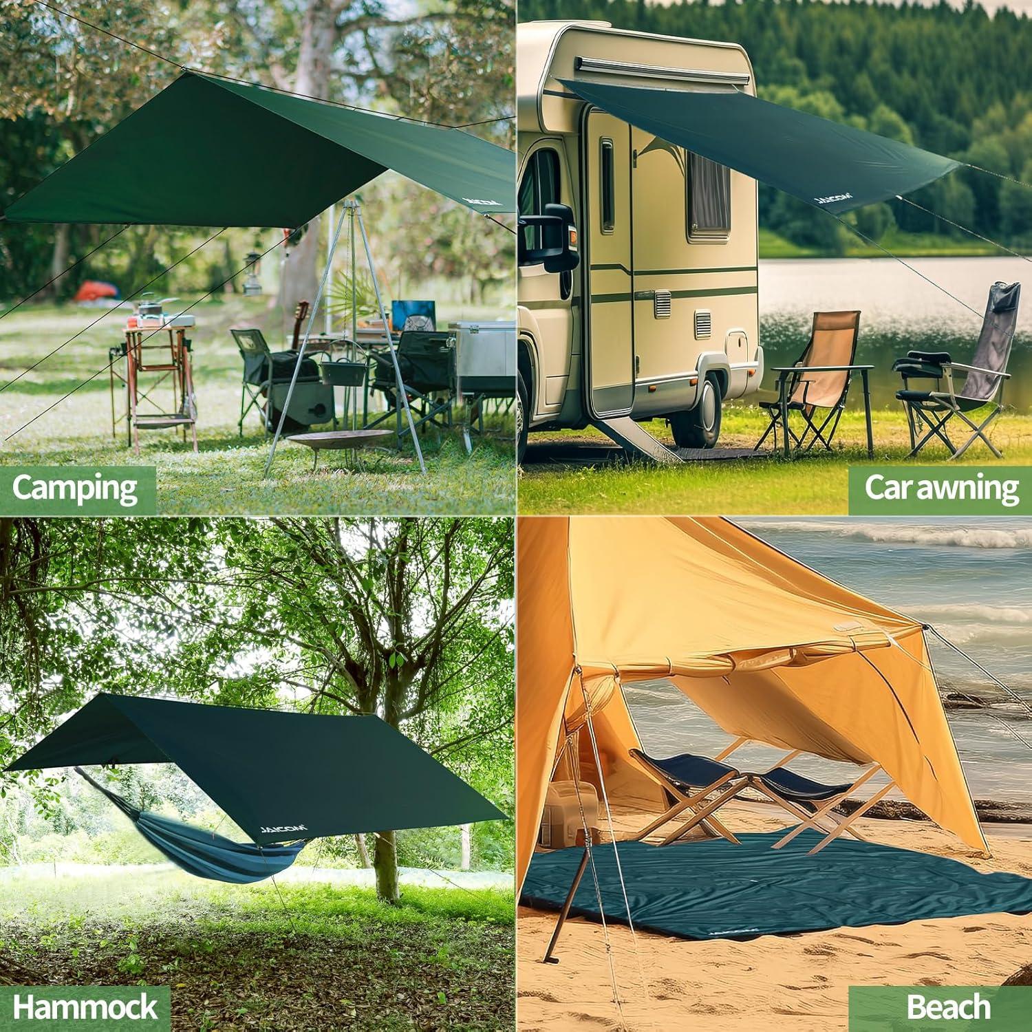 Lona de Camping JAICOM 3.05x3.96m Impermeable Ultraligera