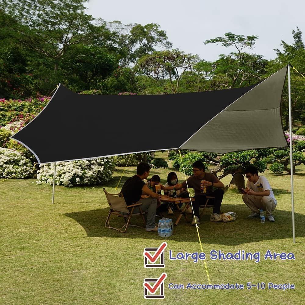 Lona Impermeable 4.88x4.88m HipierFx para Camping y Hamaca