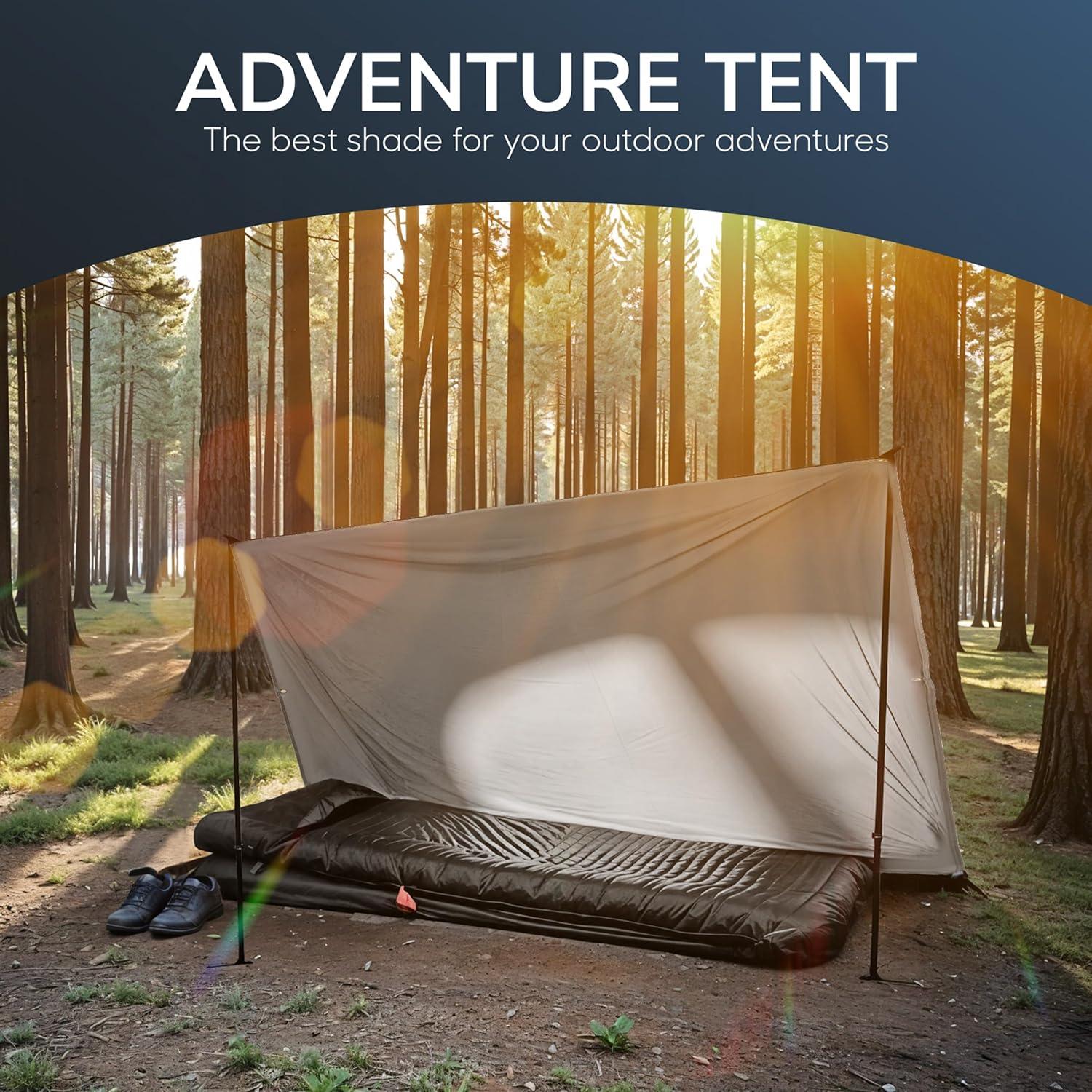 Huella de Tienda Enchantify 218x150cm Lona Impermeable