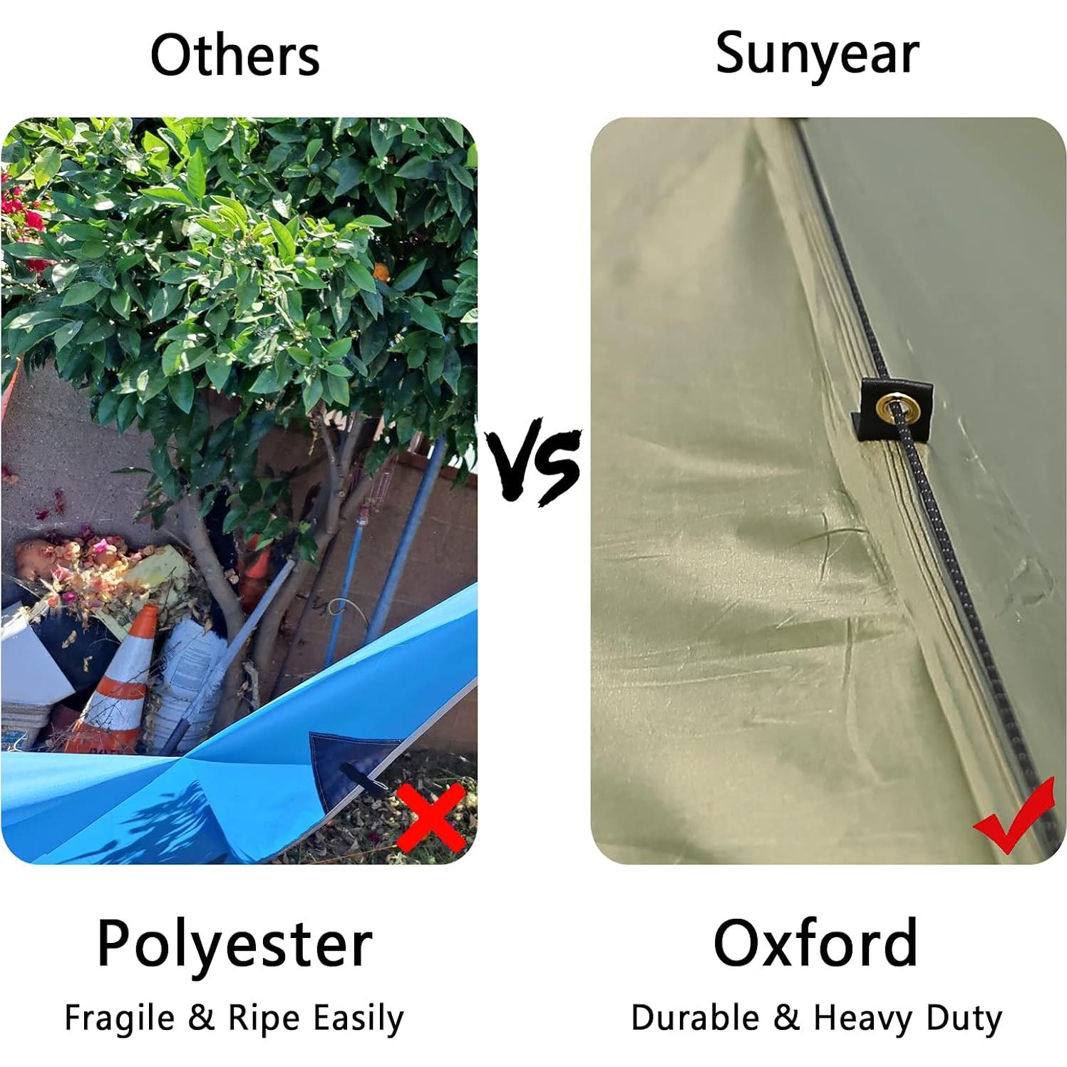 Toldo de Lluvia para Hamaca Sunyear 2.97x2.90m Impermeable