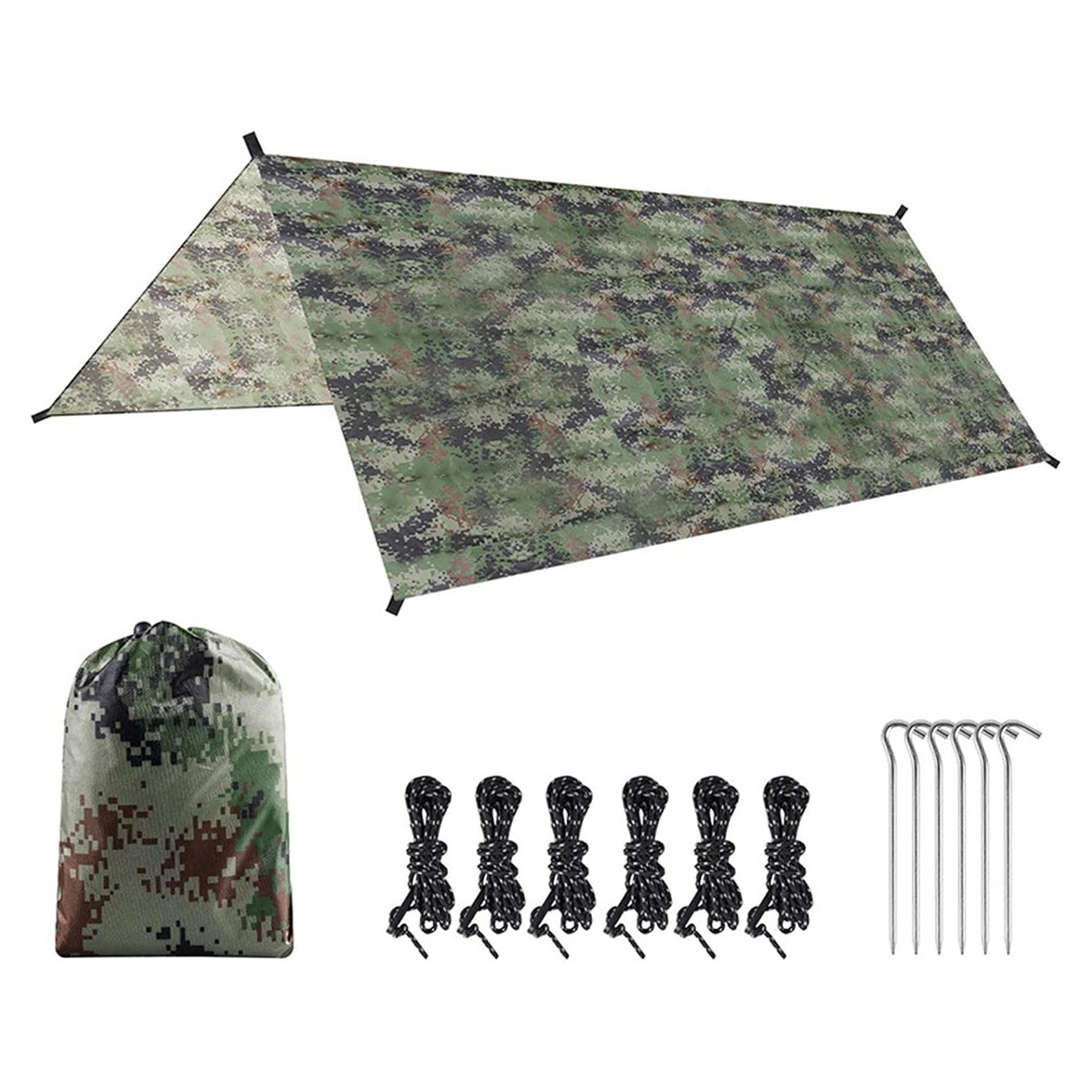 Lona de Camping PHSmoo 299.72x299.72cm Impermeable Verde