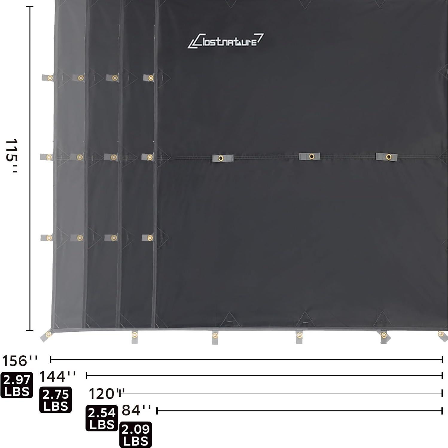 Lona de Camping Impermeable Clostnature 292x213cm UV30