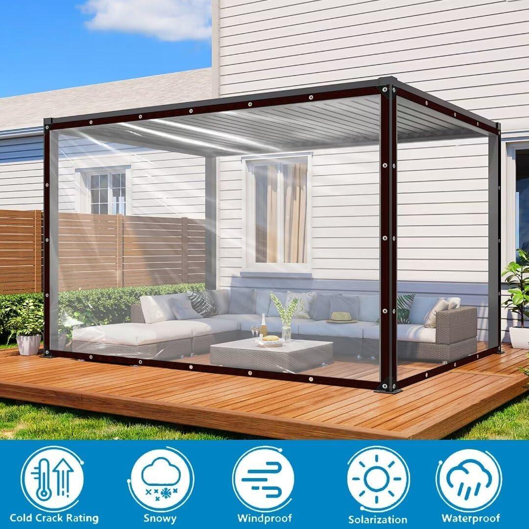 Lona Transparente Impermeable 4x2.4m Welacymet - Alta Resistencia