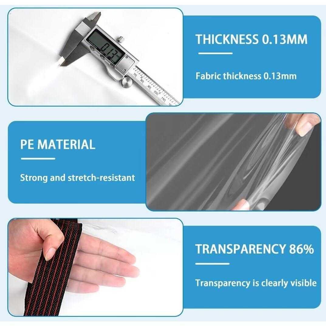 Lona Transparente Impermeable 4x2.4m Welacymet - Alta Resistencia