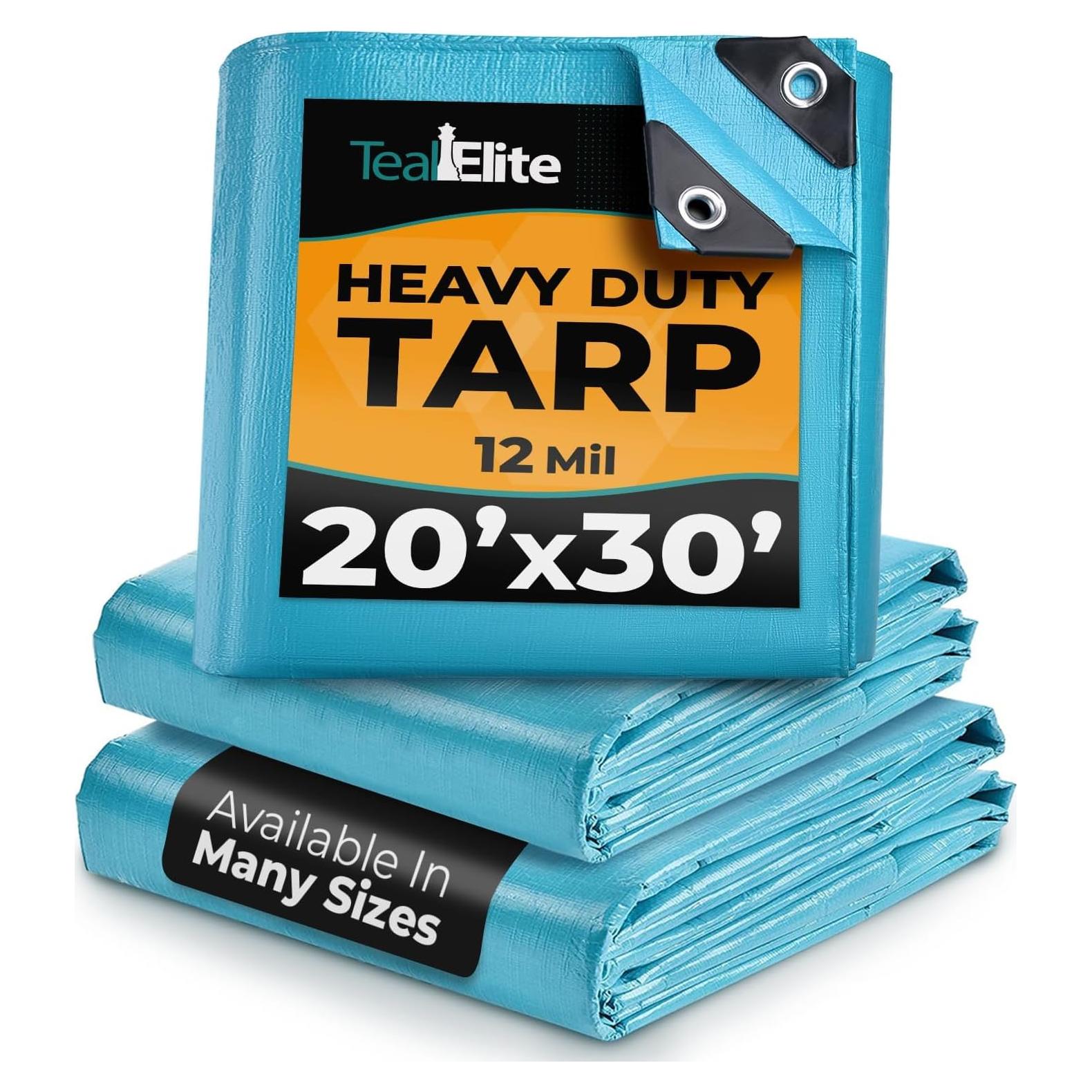 Lona Impermeable Teal Elite 6.1x9.1 m Resistente a UV