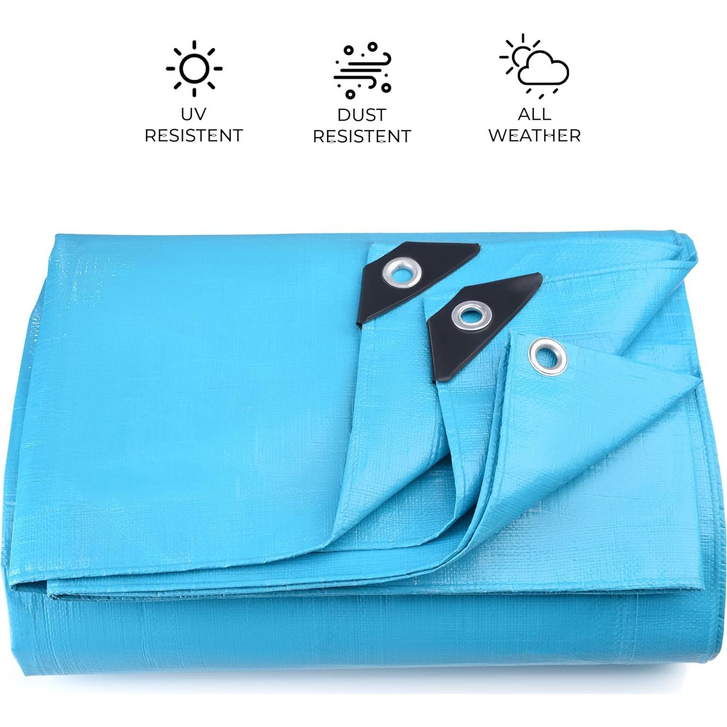 Lona Impermeable Teal Elite 6.1x9.1 m Resistente a UV