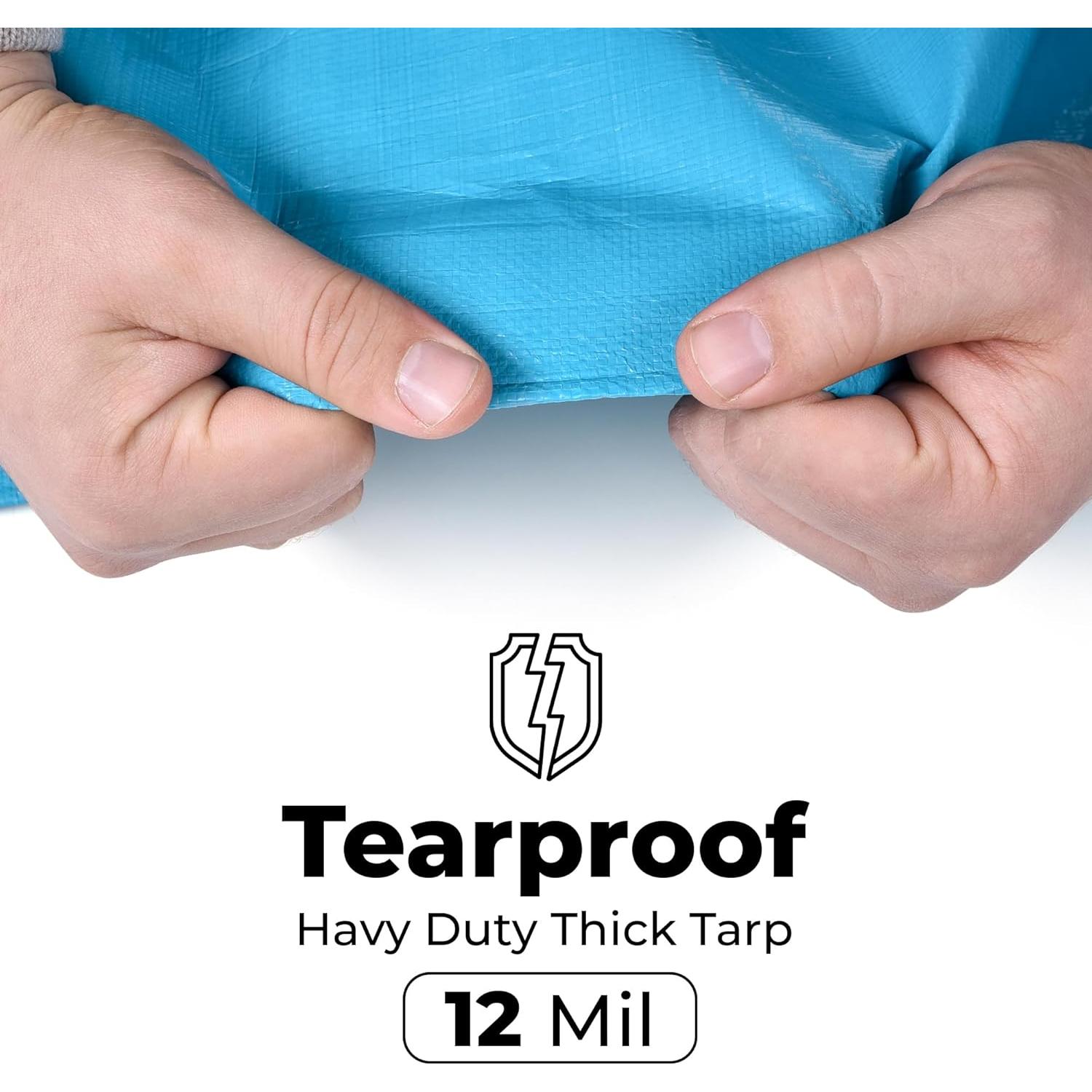 Lona Impermeable Teal Elite 6.1x9.1 m Resistente a UV