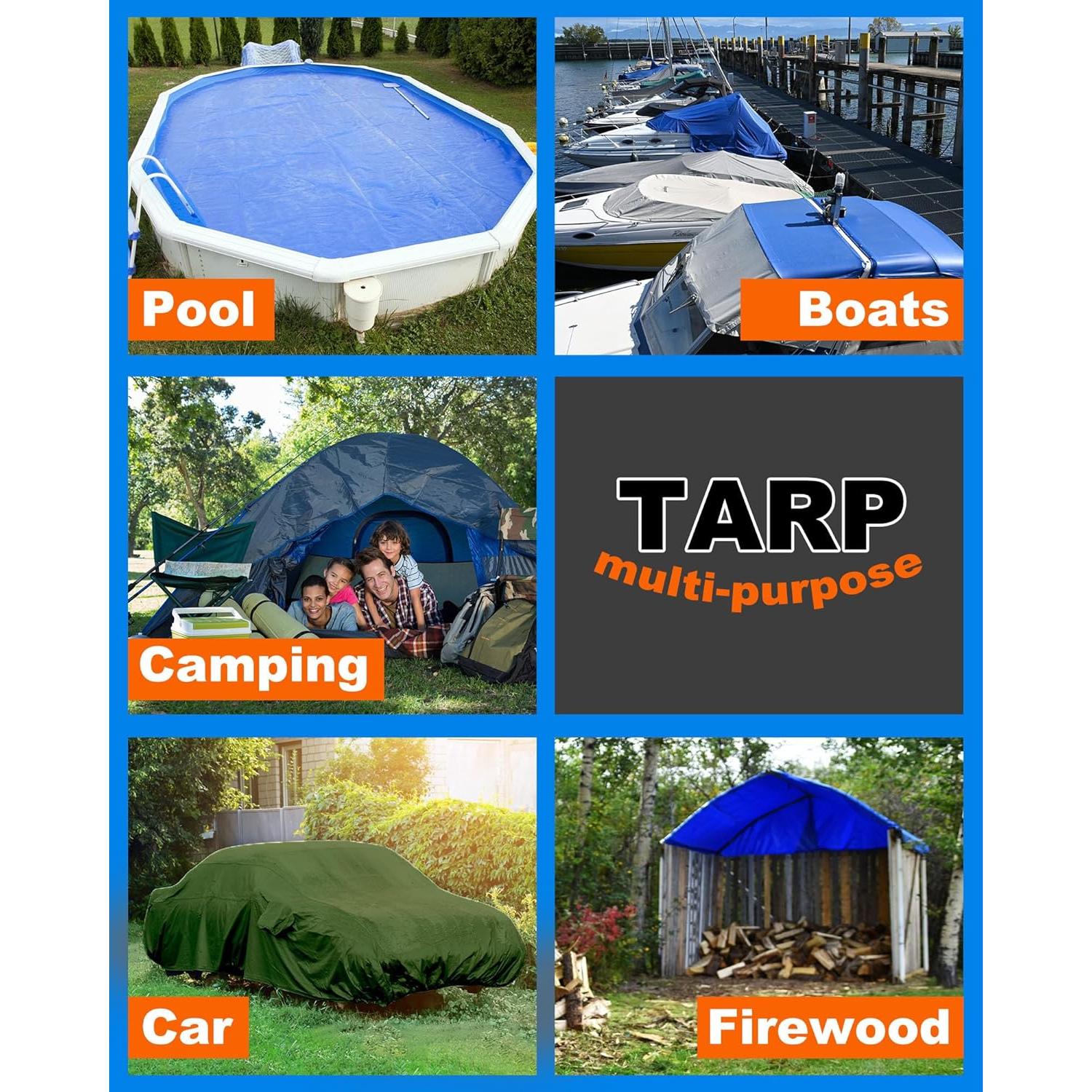 Lona Impermeable Grande SmoothNovelty 1.83x2.44m 6 Pcs