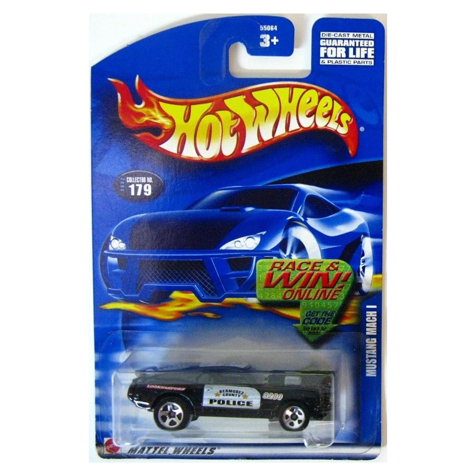 Mustang Mach 1 Policía Hot Wheels 1:64 Coleccionable