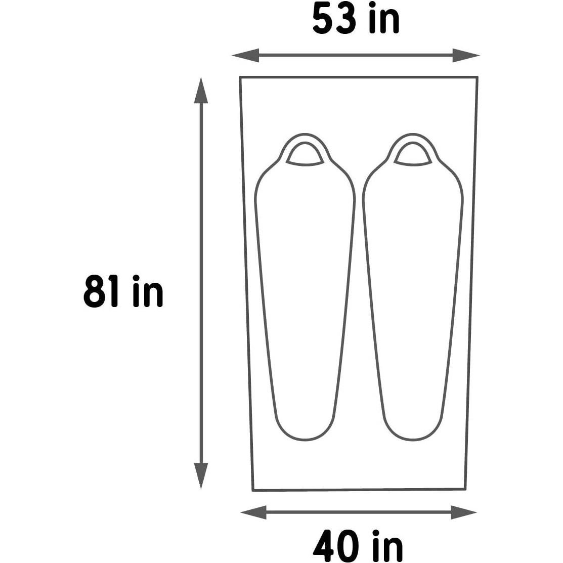 Huella de Suelo Kelty Grand Mesa 2 para Camping 2 Personas