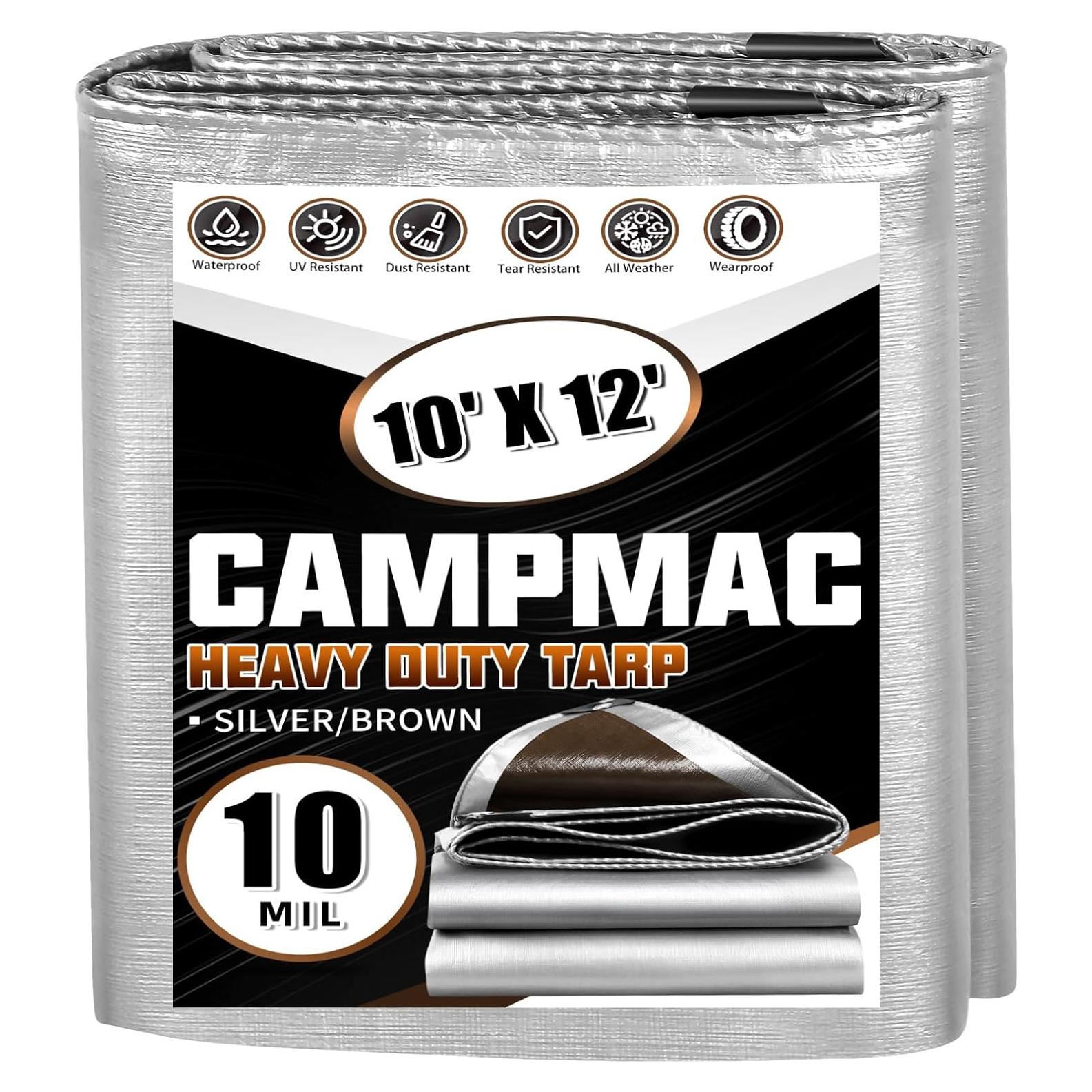 Lona impermeable alta resistencia CAMPMAC 3x3.66 m 0.25 cm