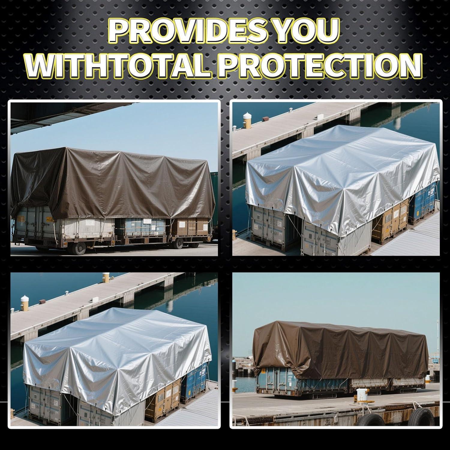 Lona impermeable alta resistencia CAMPMAC 3x3.66 m 0.25 cm