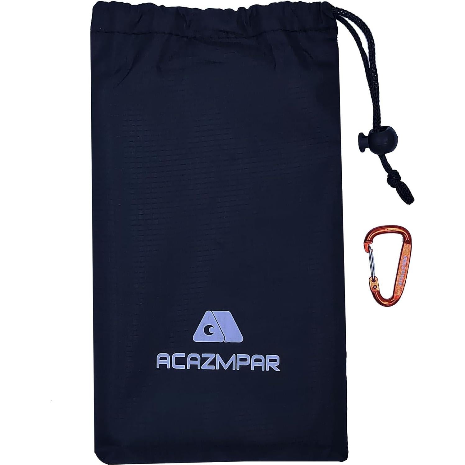Toldo de Camping Acazmpar Impermeable 200x140 cm Negro