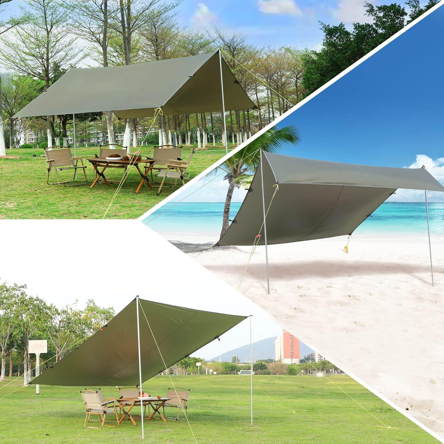 Toldo de Camping GOCAPTAIN 3.05x2.74m Impermeable UV 50+