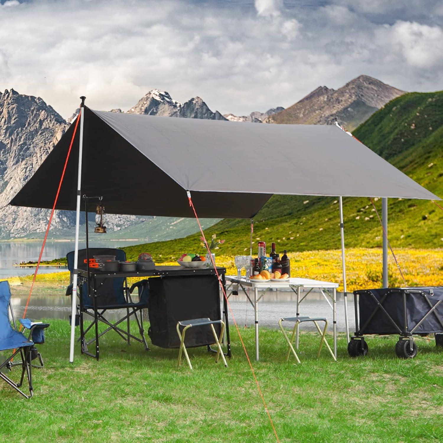 Poste Telescópico de Aluminio REDCAMP 90-230 cm Juego de 2