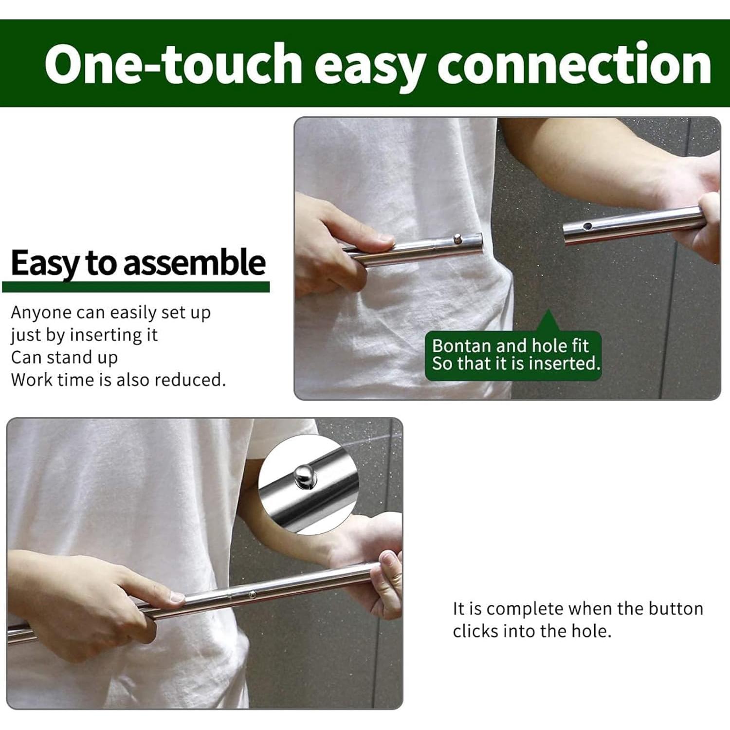 Poste Telescópico Ajustable SAN LIKE para Camping y Refugios