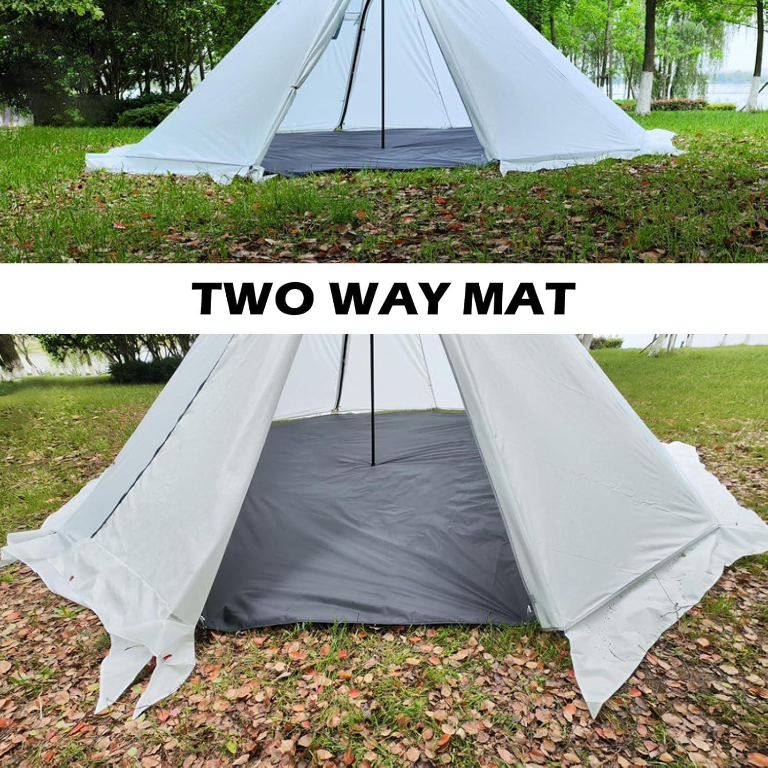 Lona de Camping Impermeable TRIWONDER 2.24x3.05m Verde Oscuro