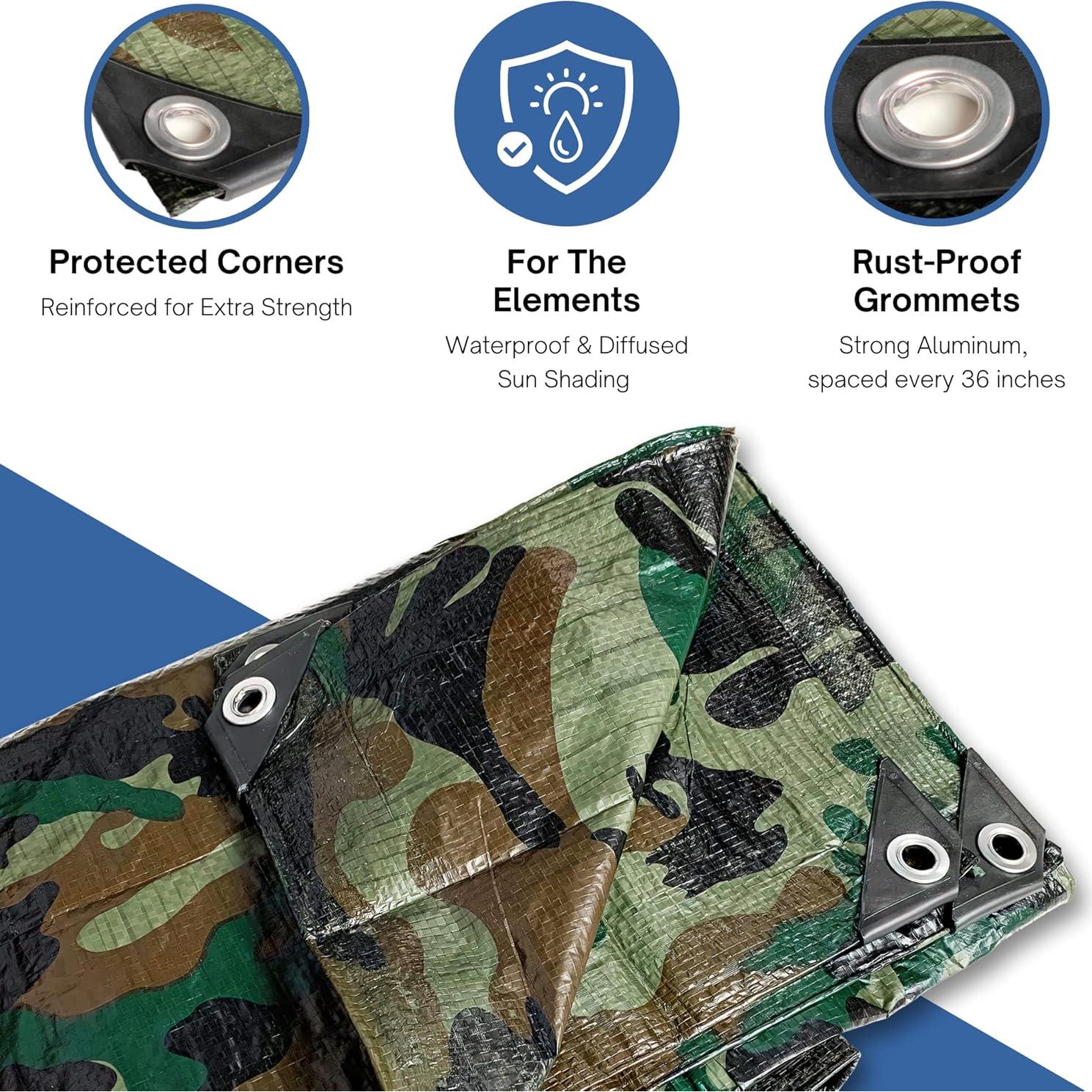 Lona Multiusos Kotap TCM-0810 Camuflaje 2.24 x 2.90 m