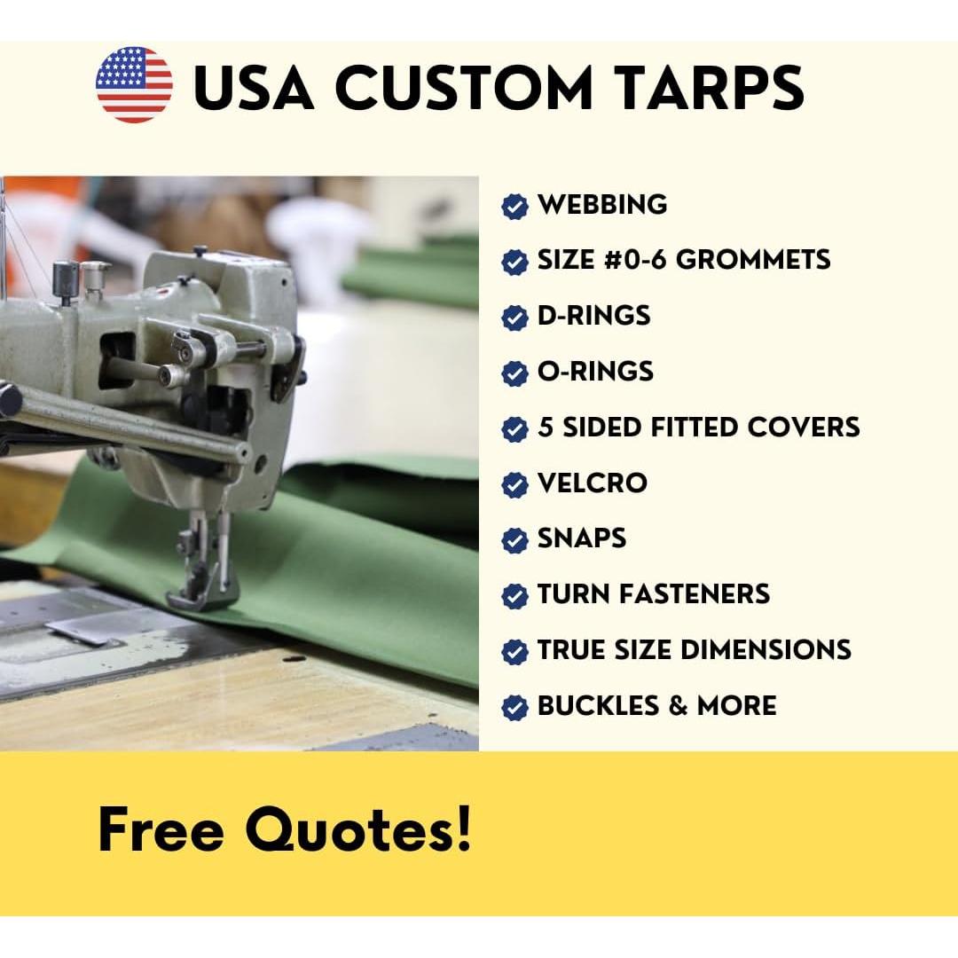 6'x8' [Cut Size] Ultra-Durable Waterproof Camouflage Poly Tarp, 100% HDPE Material, 100% UV Protection, 5 MIL Thick, Reinforced Edges & Corners, Aluminum Grommets