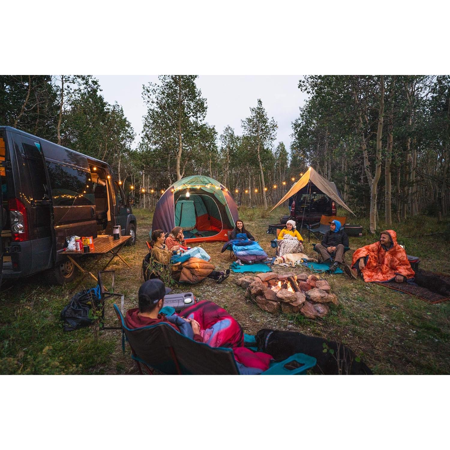 Manta de Plumas Kelty Galactic Cranberry 183x140 cm Camping