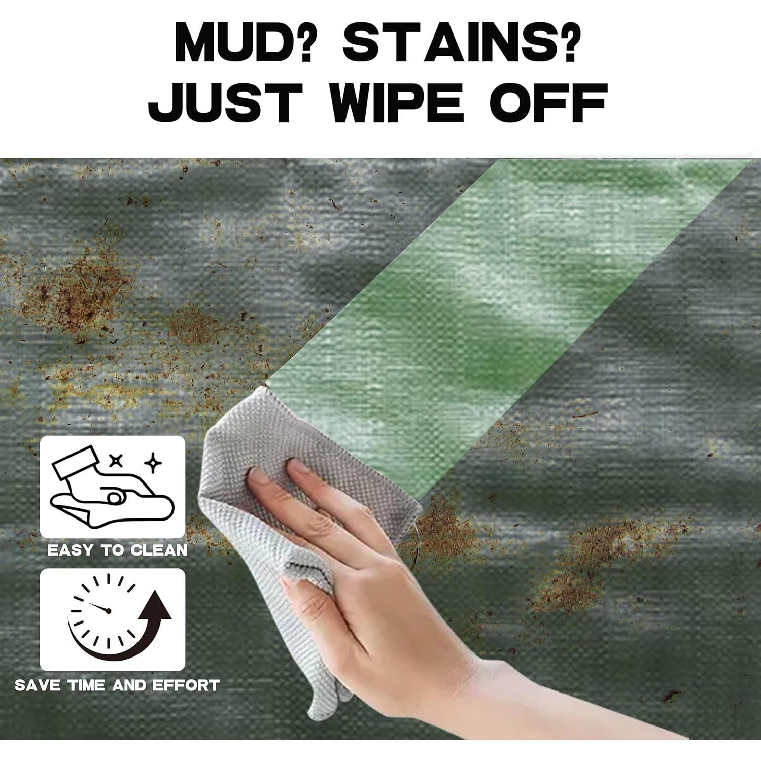 Toldo Impermeable Hanjet 3.66x4.88m 5-mil Camping Verde