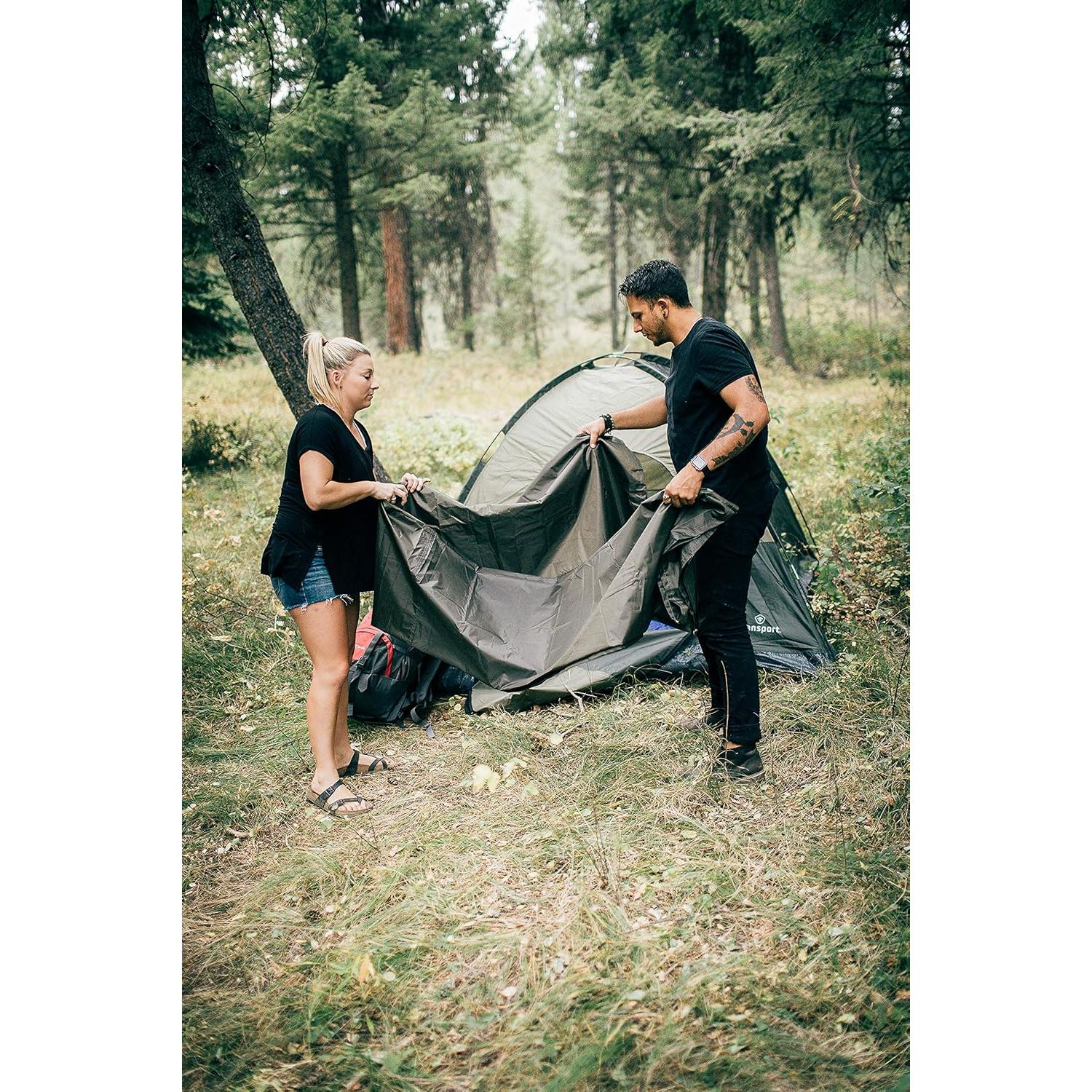 Lona de Nylon Ripstop Stansport 2.13x2.74m Oliva