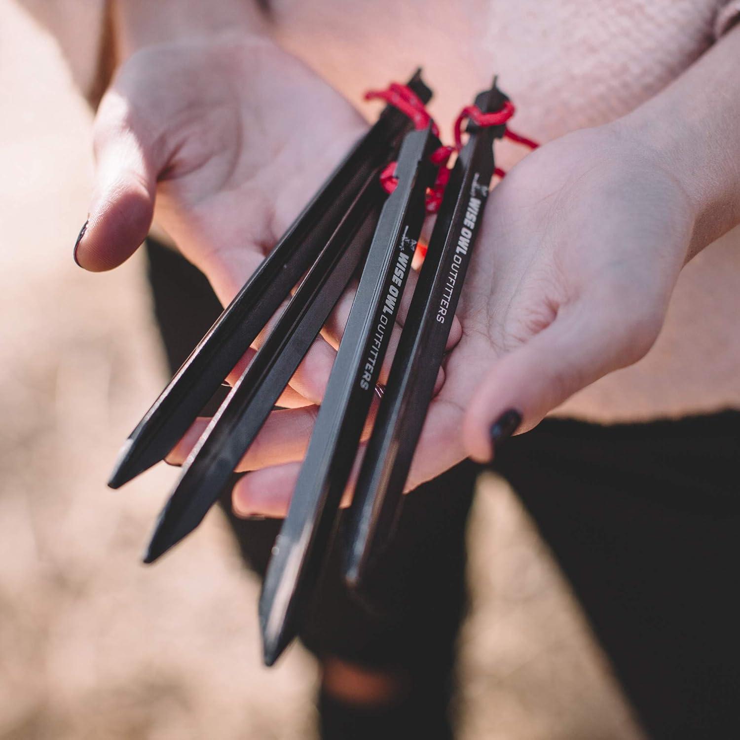 Estacas de Camping Wise Owl Outfitters - Aluminio 16 Piezas