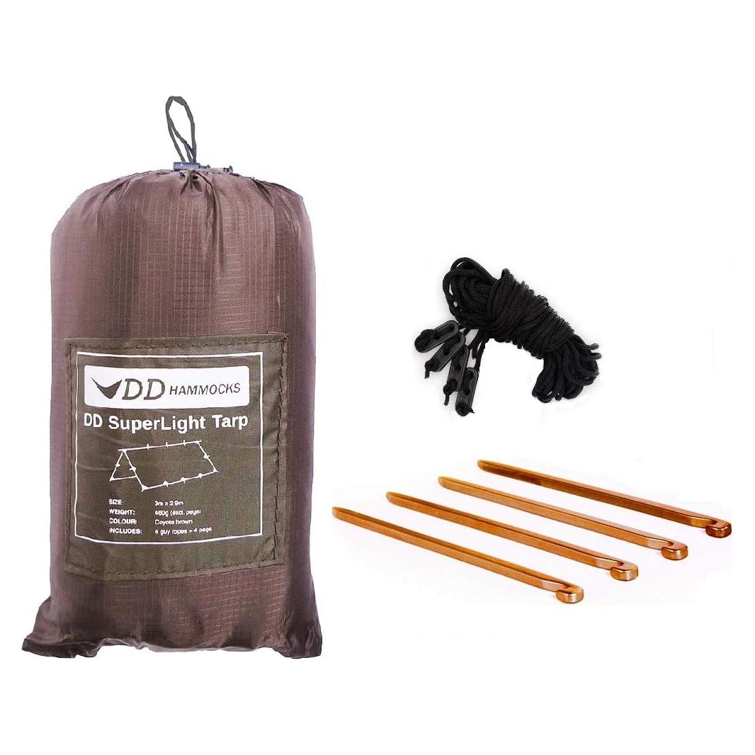 Tarp DD Superlight 3.05m x 3.05m Marrón Coyote - Impermeable