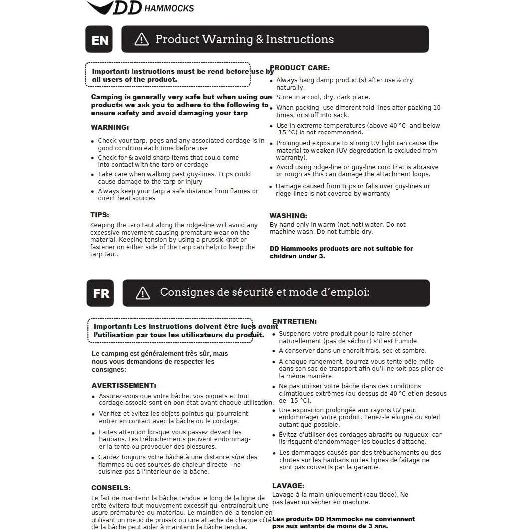 Tarp DD Superlight 3.05m x 3.05m Marrón Coyote - Impermeable