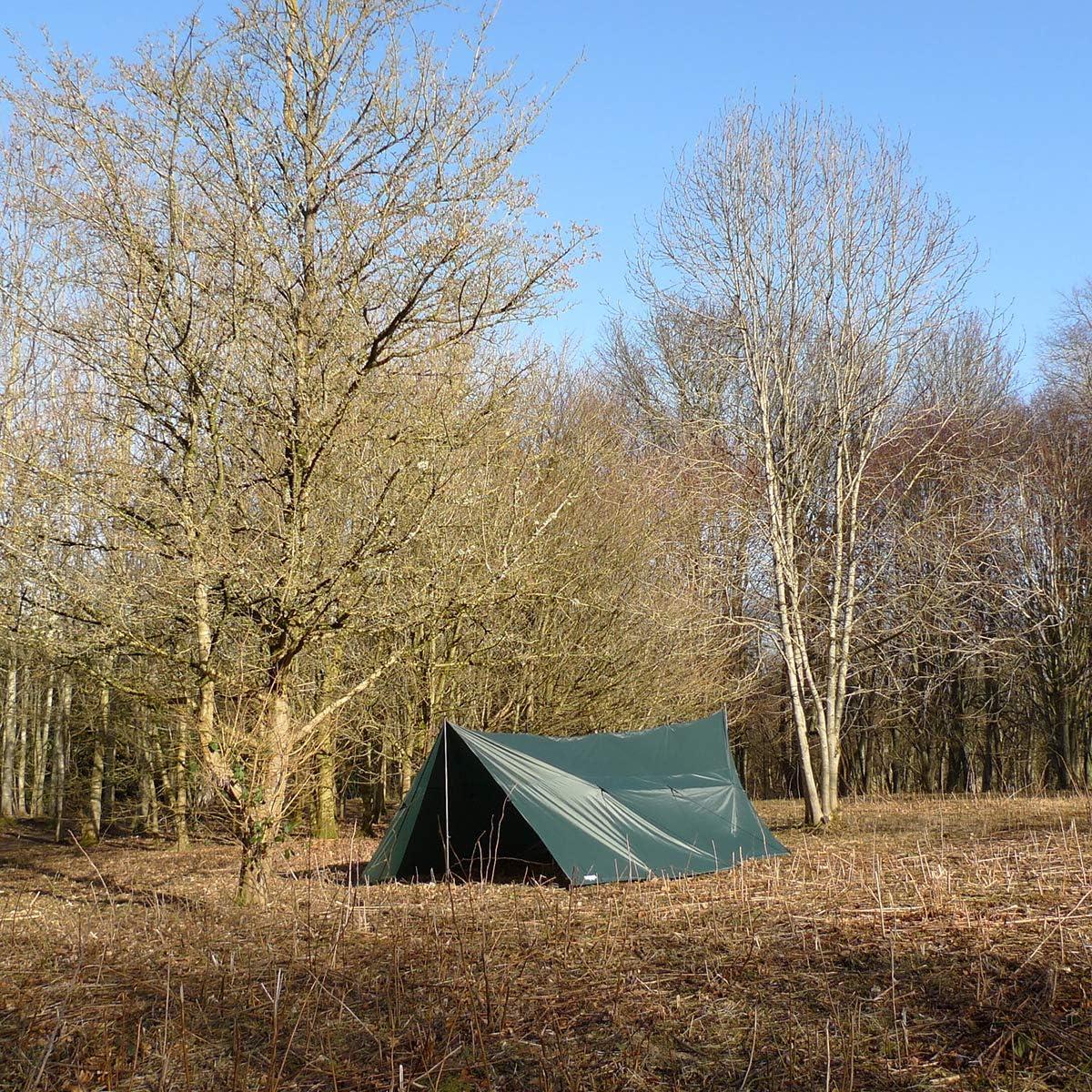 DD Tarp 5x5 - Olive Green (16ft x 16ft) - 100% Waterproof Lightweight & Multifunctional Rainfly Extra Large Tarp Tent Group Shelter for Camping Day Trips Adventure & Scouts