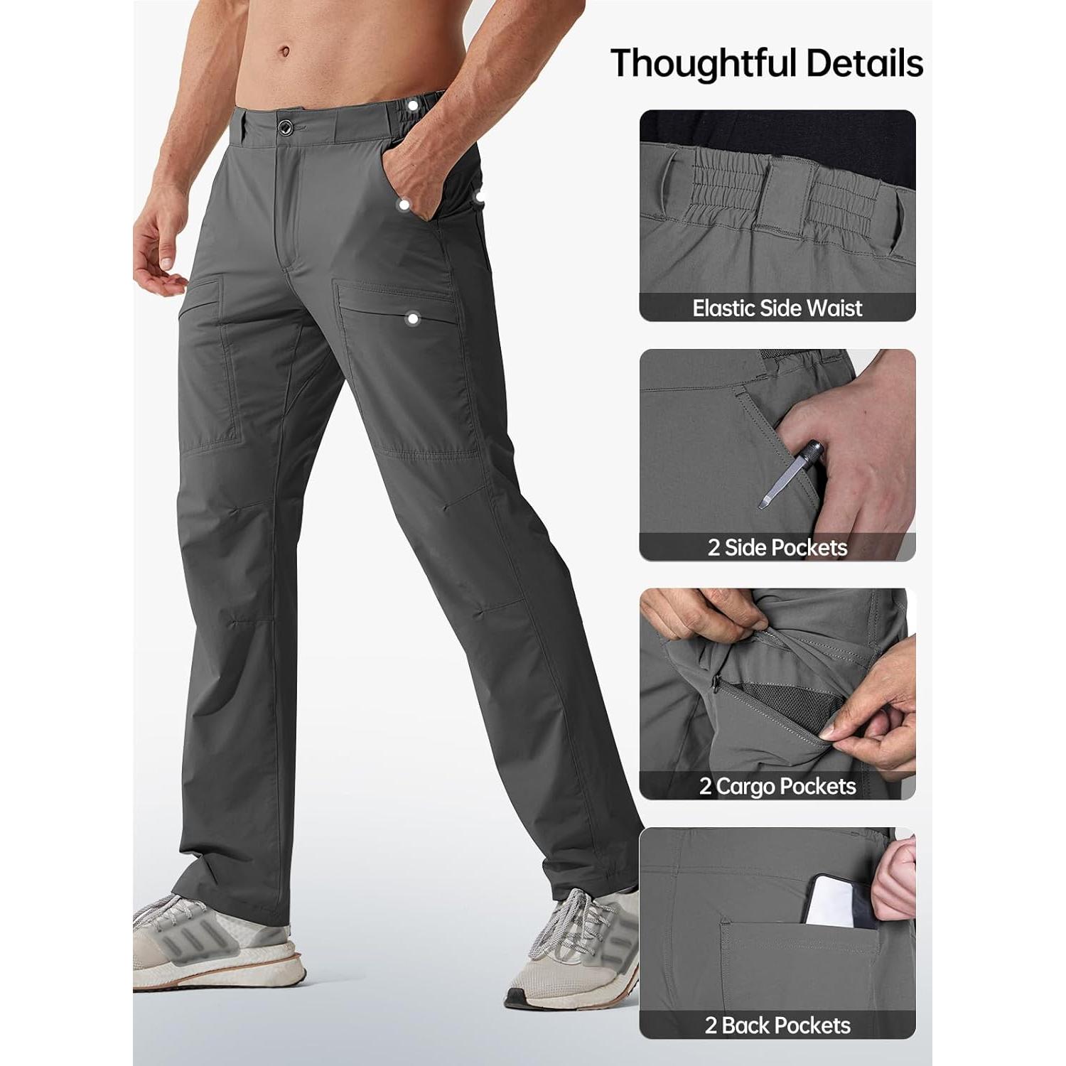 Pantalones de Carga Impermeables FREE SOLDIER para Hombre 30W x 30L