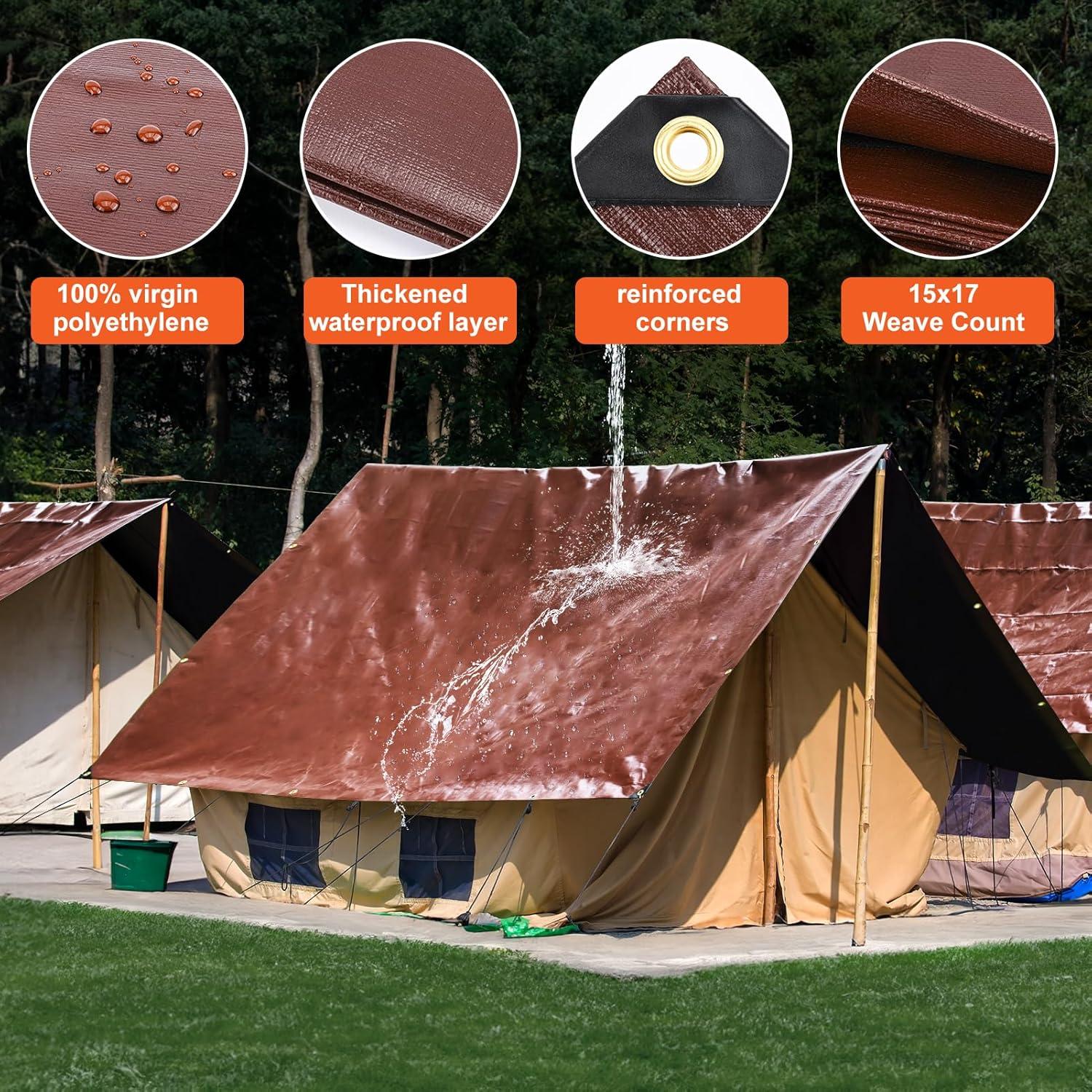 Lona Impermeable Winpull 3.05x3.66m 16 Mil Resistente UV