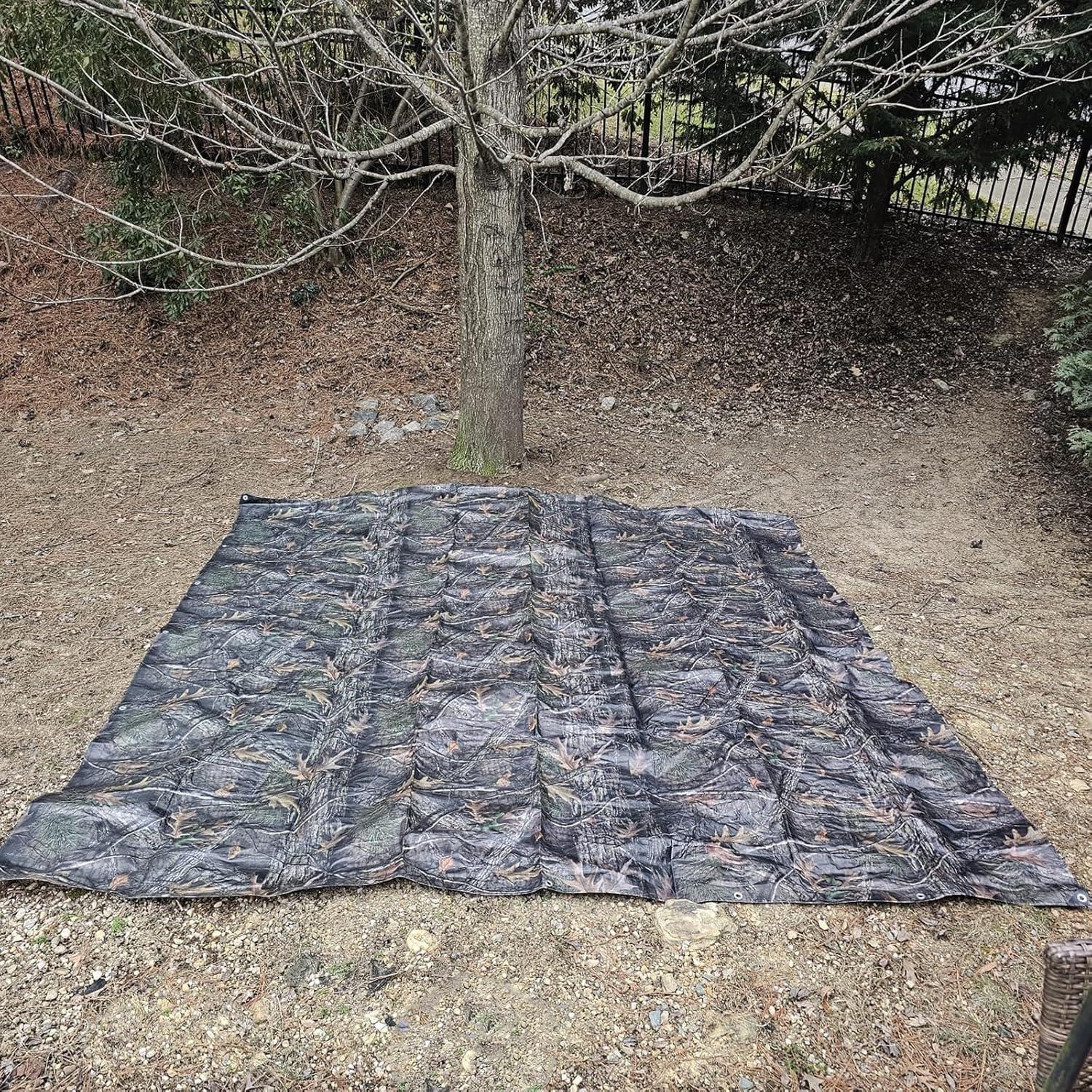 Lona Impermeable LOOGU 3.05x4.88m Camuflaje Árbol 10mil