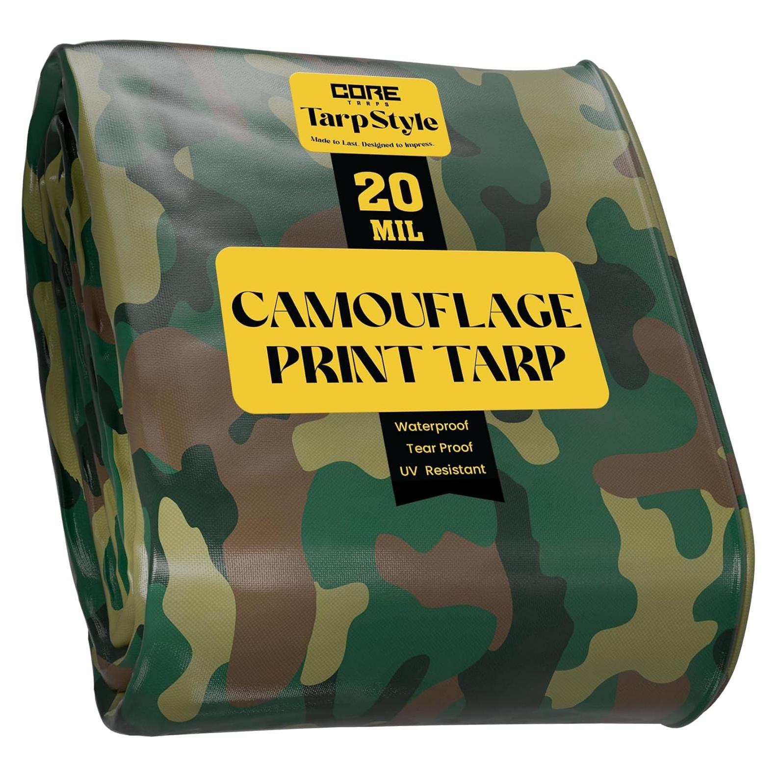Lona Impermeable Core Tarps 1.83x2.44m Camuflaje 20 Mil