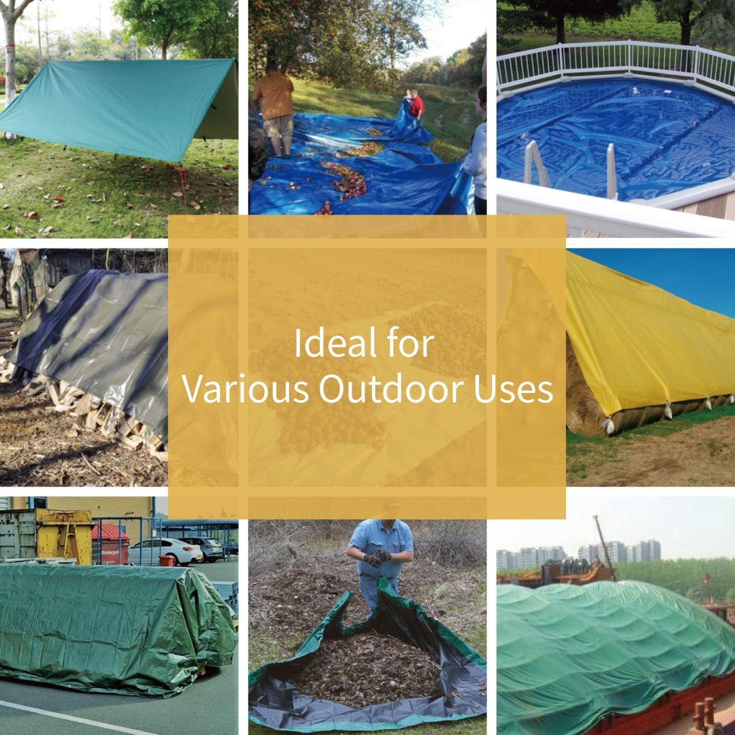 Lona de Protección Pesada GUARD SHIELD 2.44x3.05m Verde Impermeable