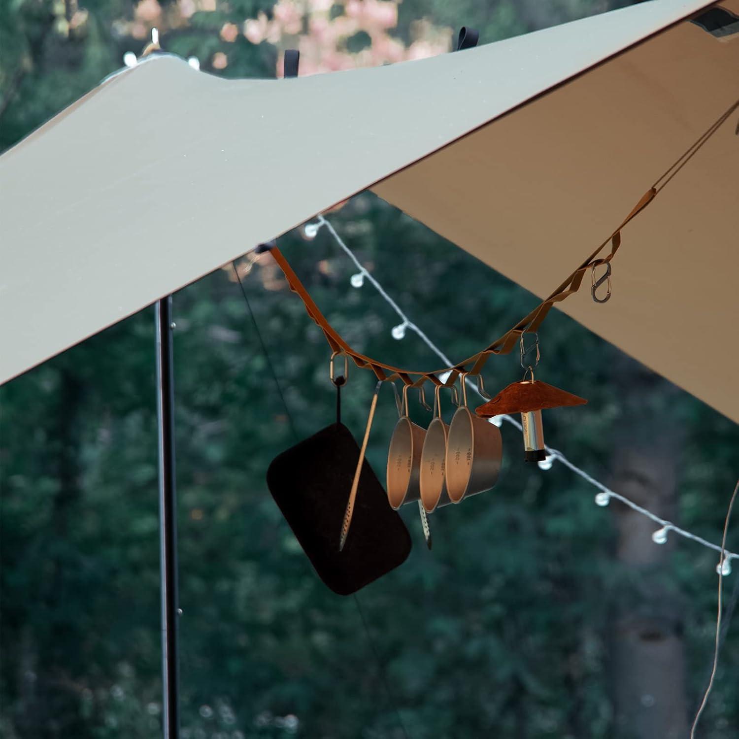 Cuerda de Camping OneTigris 3m con 19 Bucles Resistente