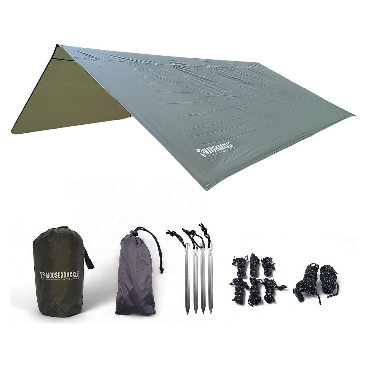 Lona de Lluvia Portátil Mooseknuckle 3.35m Impermeable Verde