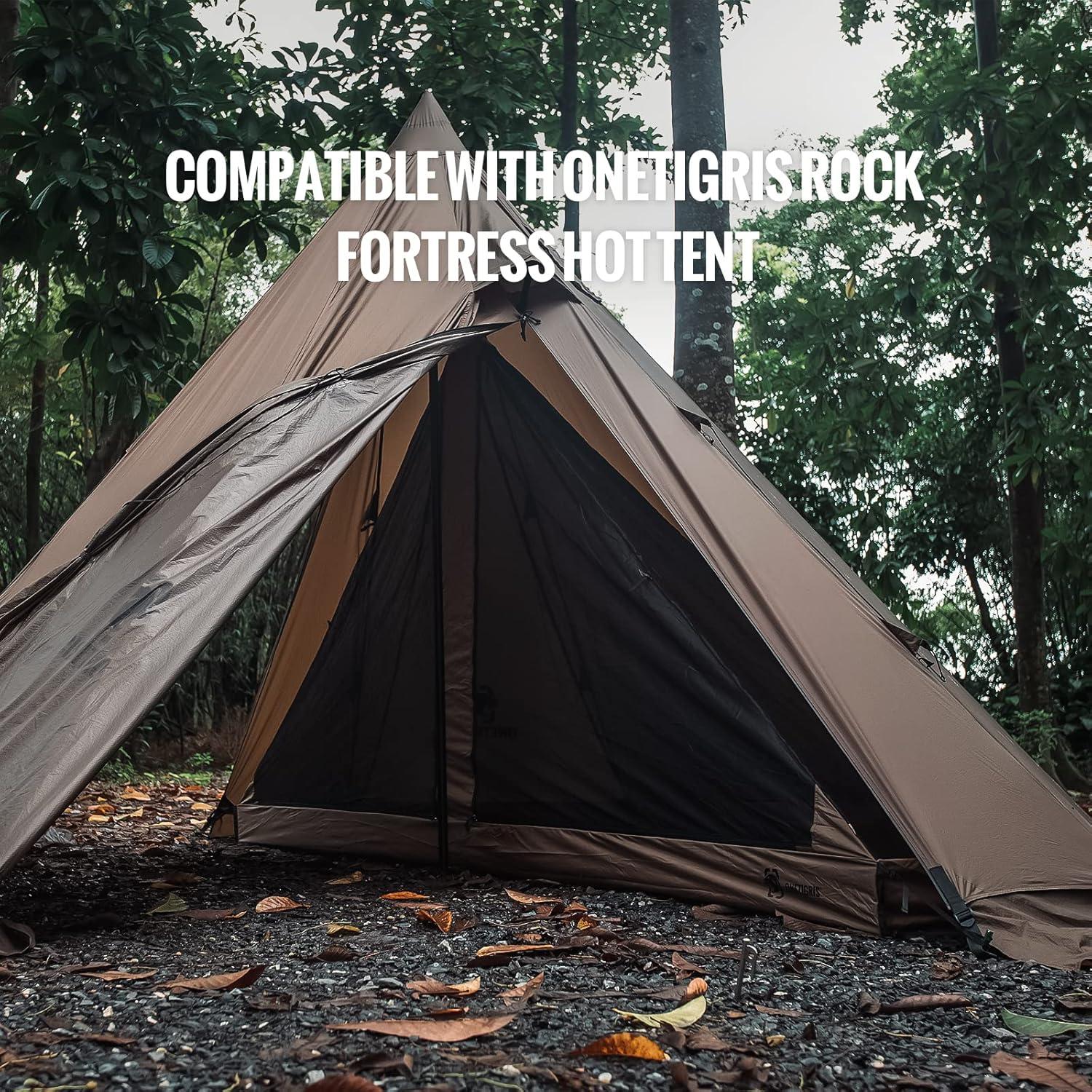 Tienda de Camping Tipi OneTigris Rock Fortress 6 Personas Impermeable