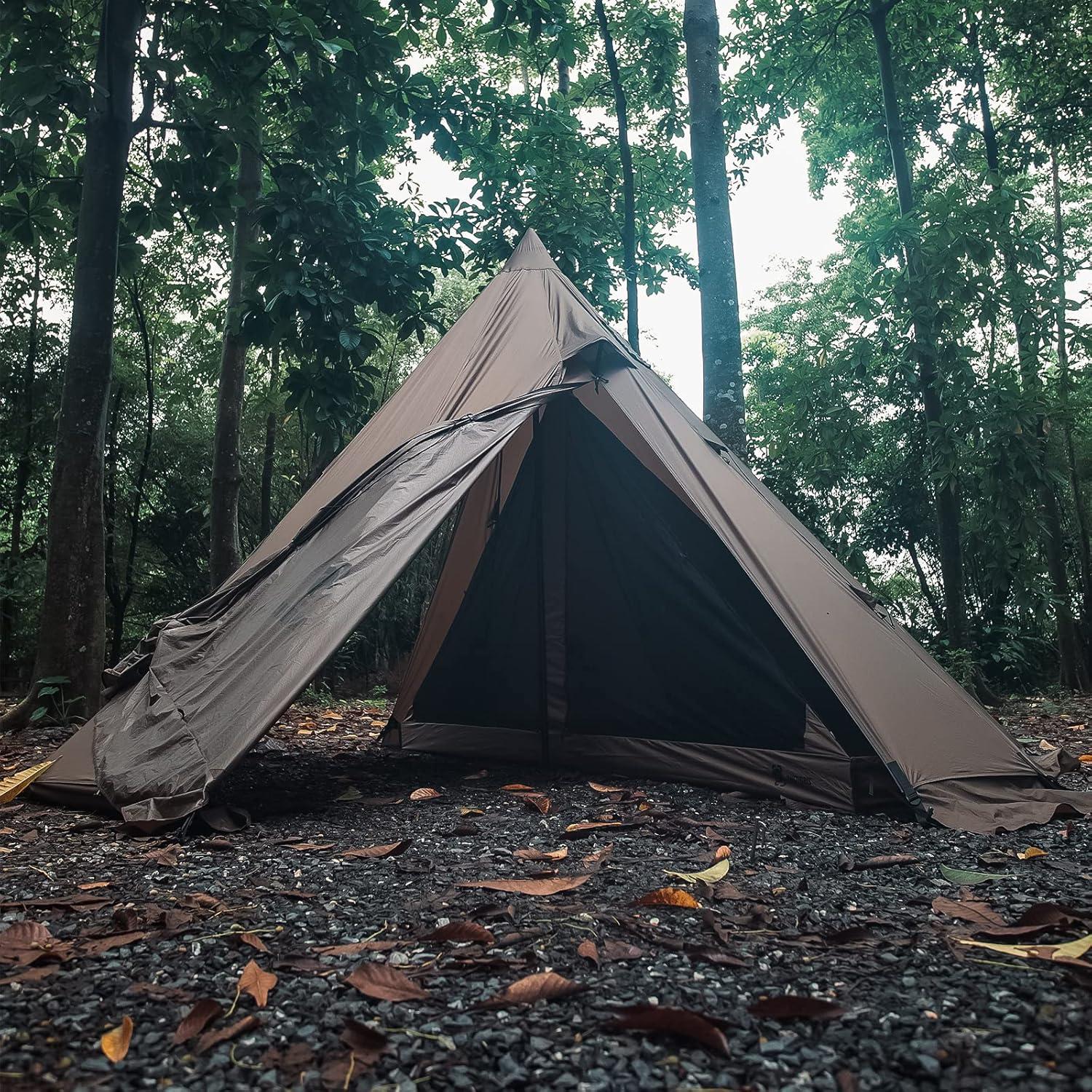 Tienda de Camping Tipi OneTigris Rock Fortress 6 Personas Impermeable