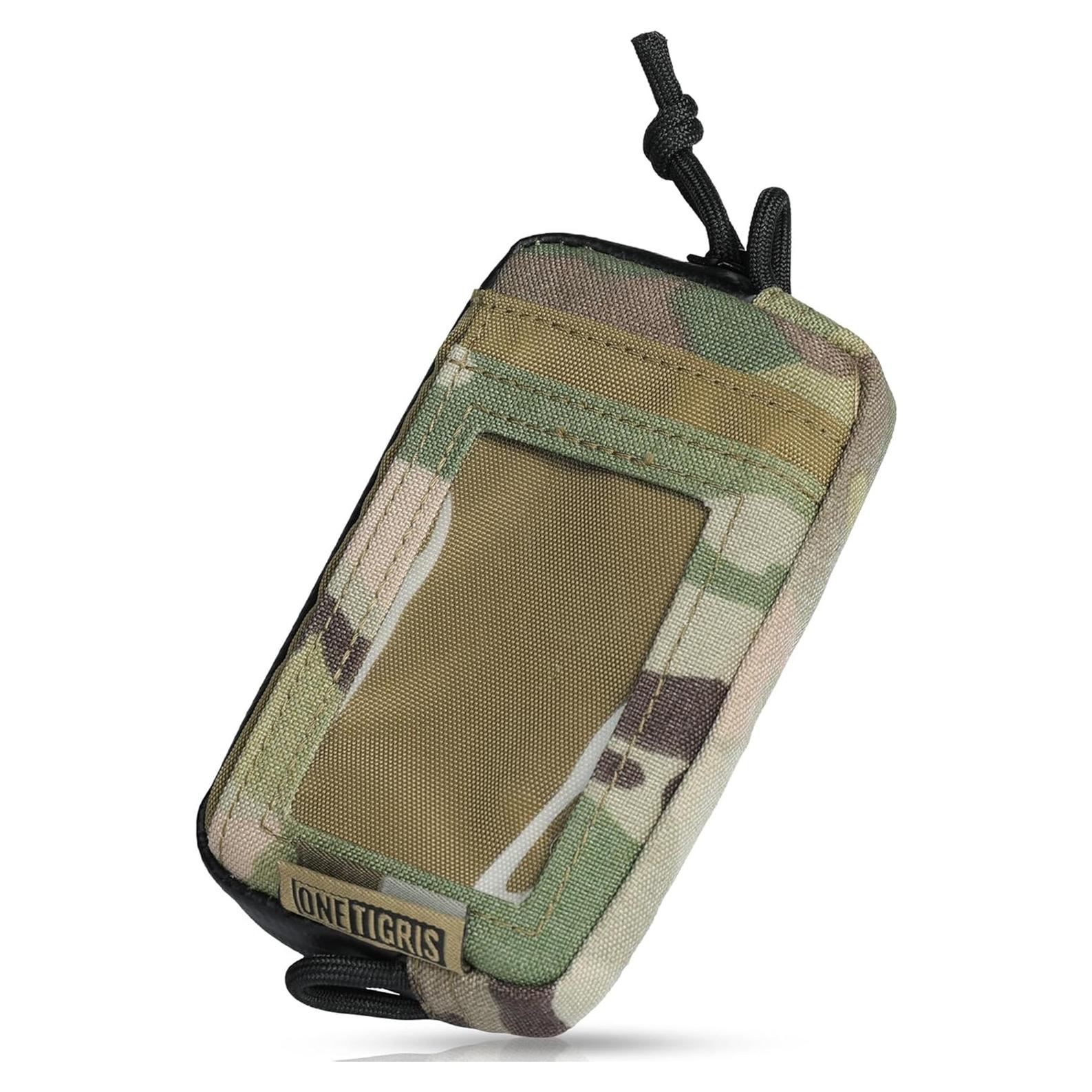 Billetera minimalista OneTigris camuflaje con cremalleras