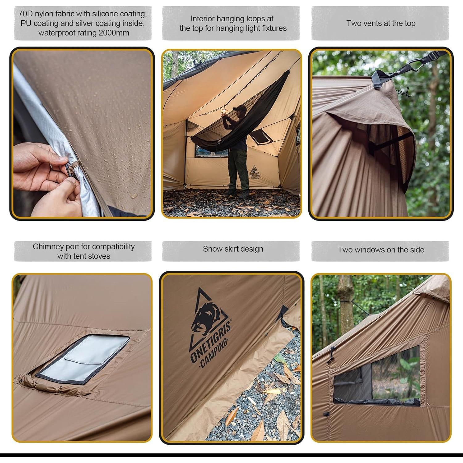 Tienda de Camping OneTigris COZSHACK para 2 Personas