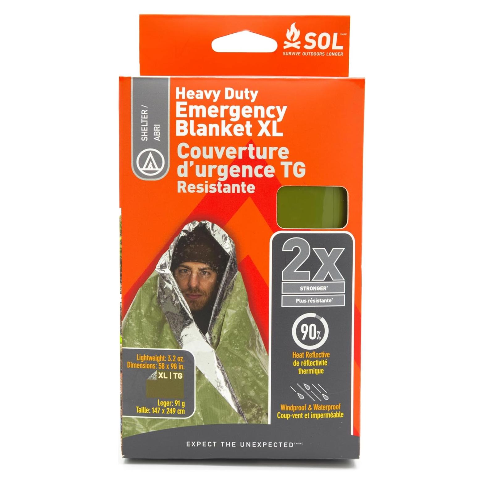 Manta de Emergencia S.O.L. 248.92x147.32 cm Impermeable