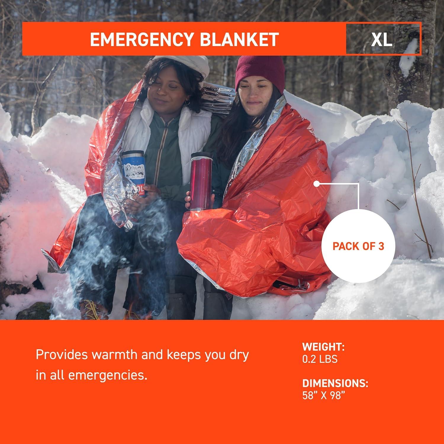 Manta de Emergencia S.O.L. 90% Reflectante 243.84x152.4cm Naranja