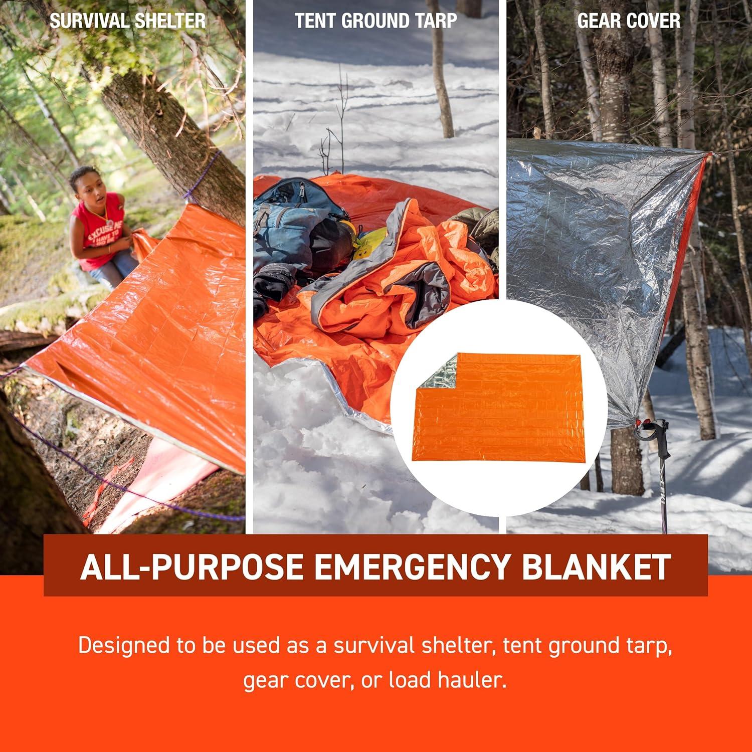 Manta de Emergencia S.O.L. 90% Reflectante 243.84x152.4cm Naranja