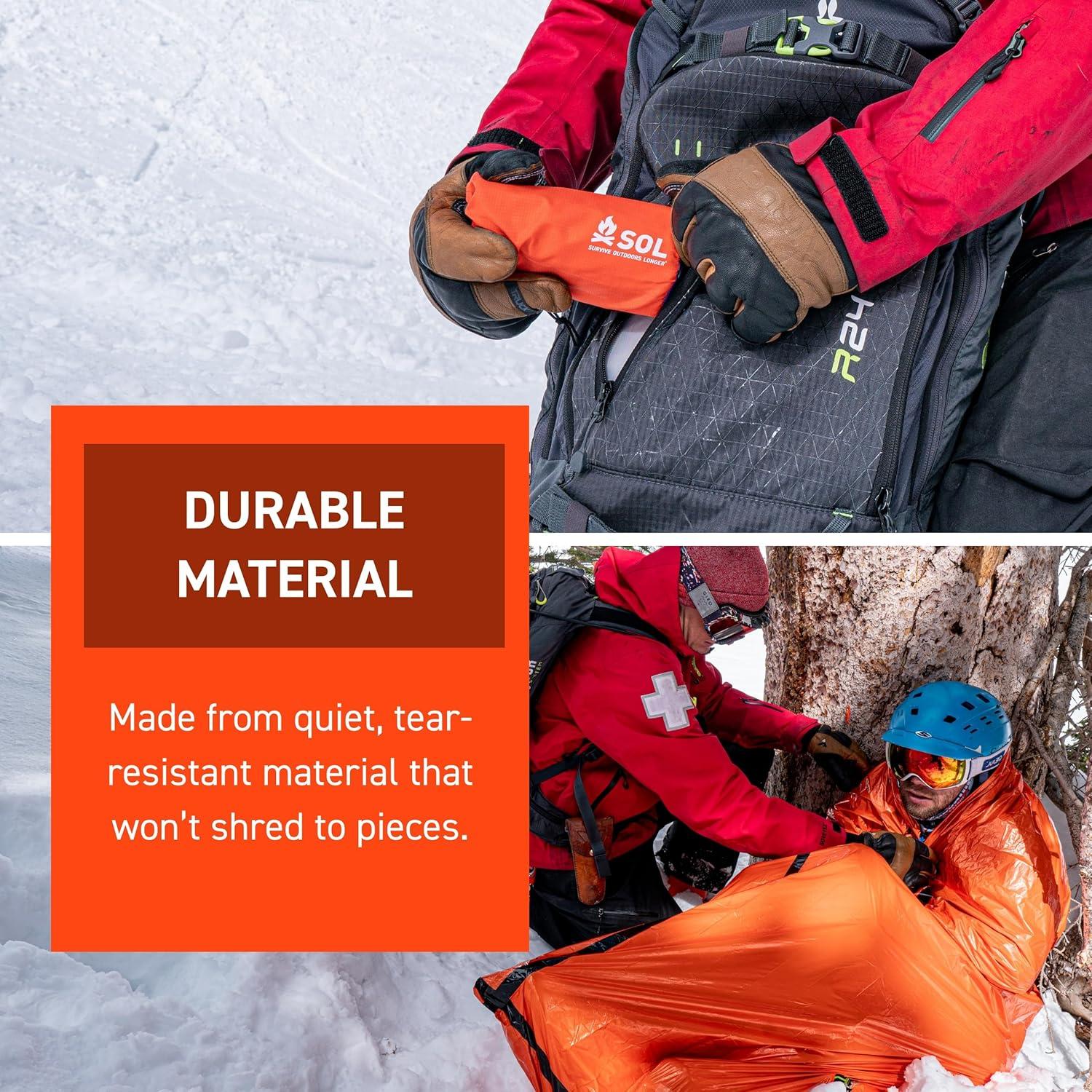 Bivvy de Emergencia XL S.O.L. - Manta Impermeable Naranja 213x152cm