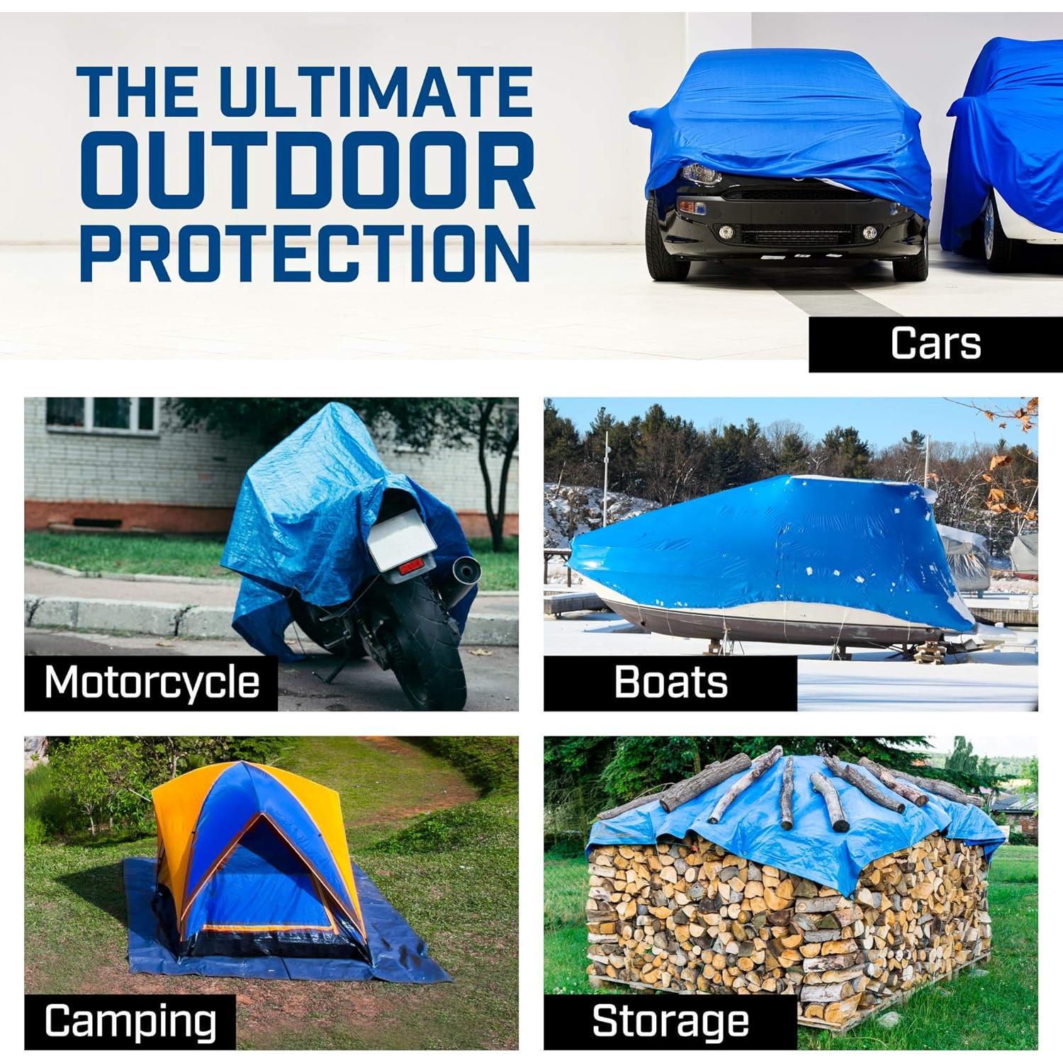 Lona Impermeable B-Air Grizzly 8x10 ft Polietileno 5 Mils