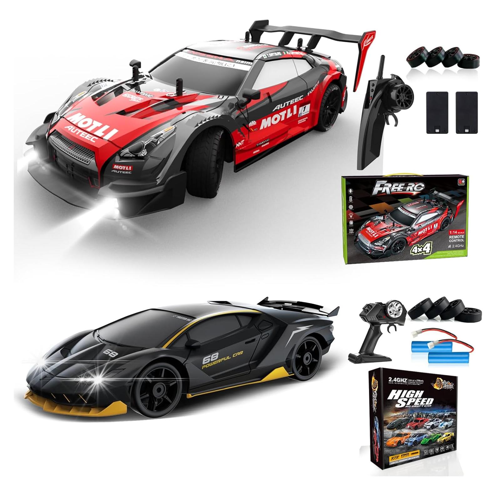 Coche RC Drift 1:16 LFOLUSU 4WD 30km/h 2 Baterías Recargables